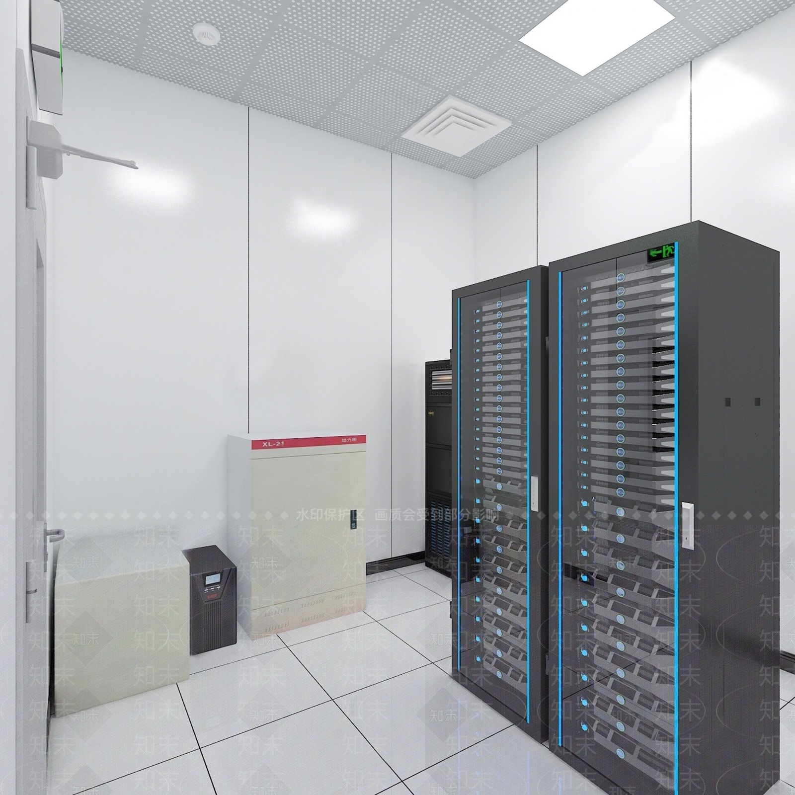 弱电机房SU模型下载【ID:1134513821】