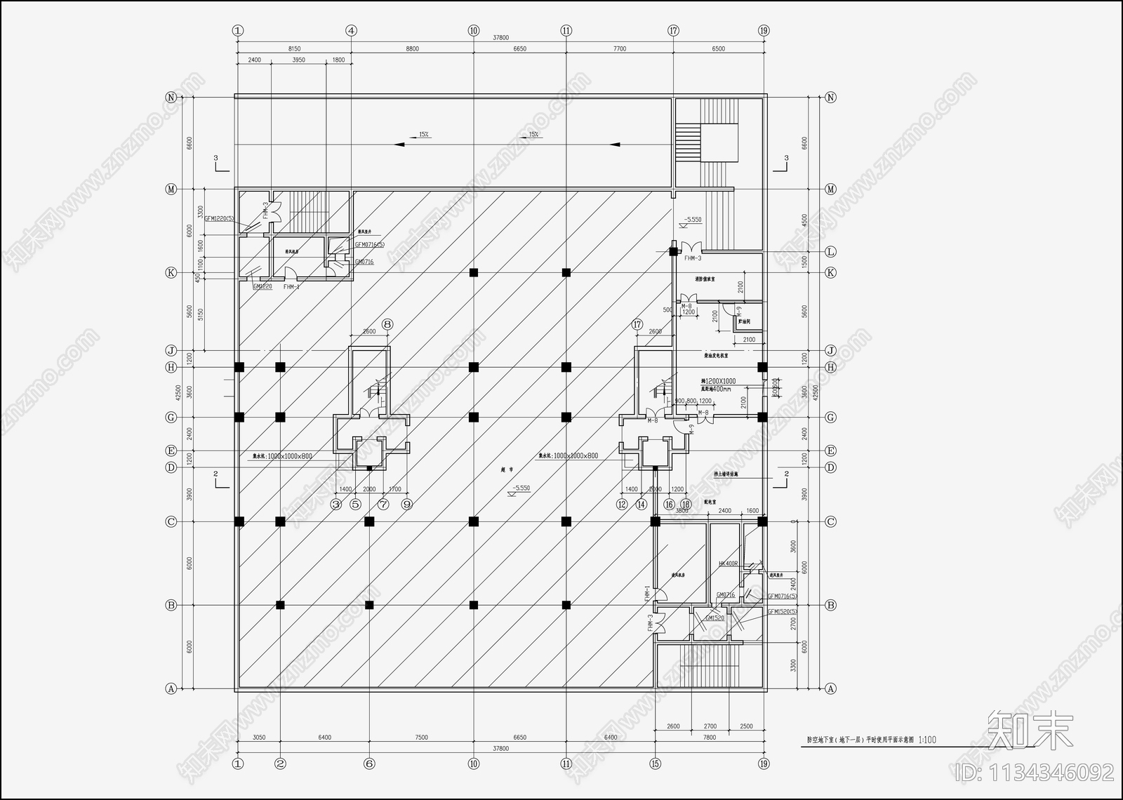 住宅区建筑cad施工图下载【ID:1134346092】