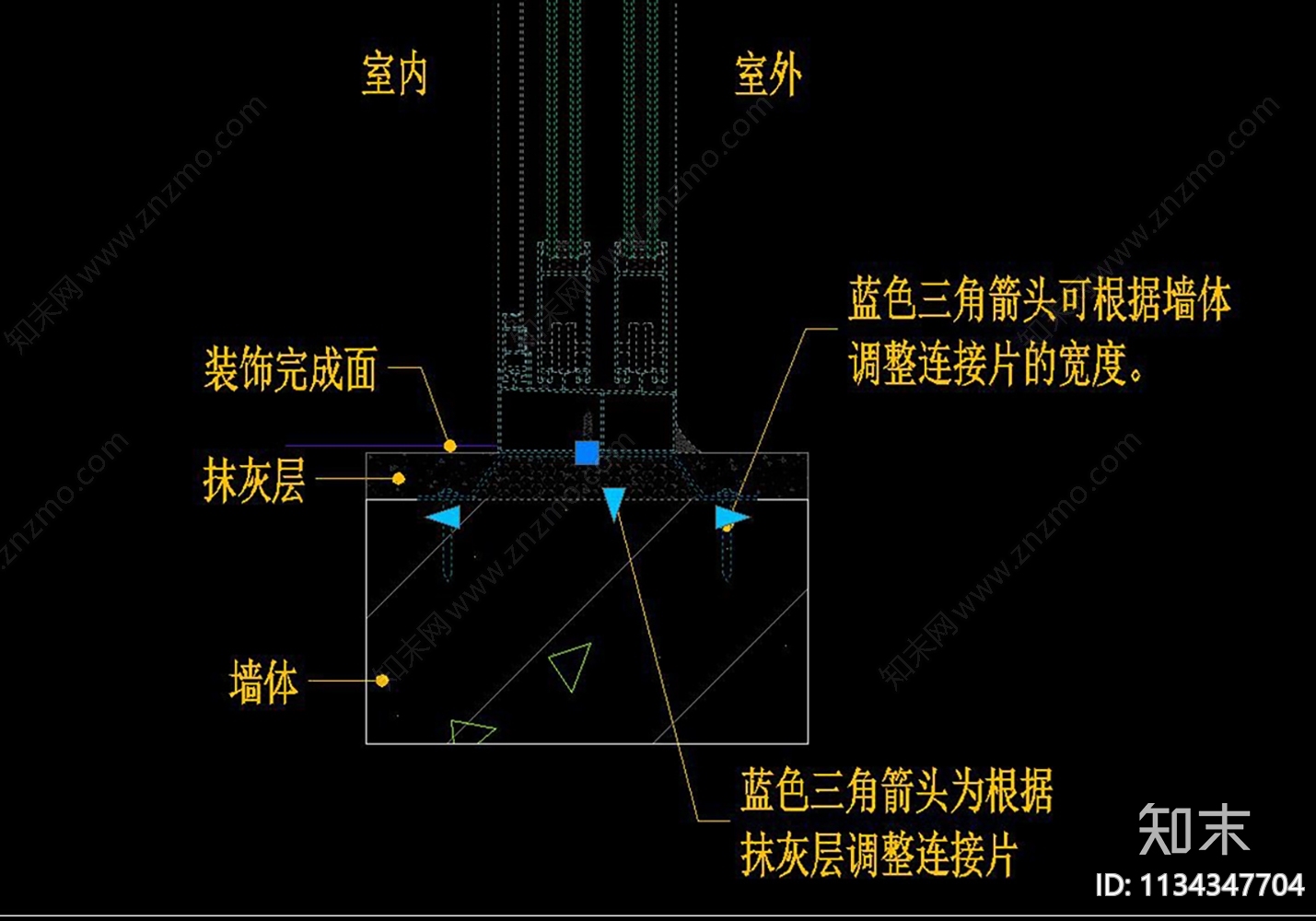 76系列铝合金隔热推拉窗带亮窗详图cad施工图下载【ID:1134347704】