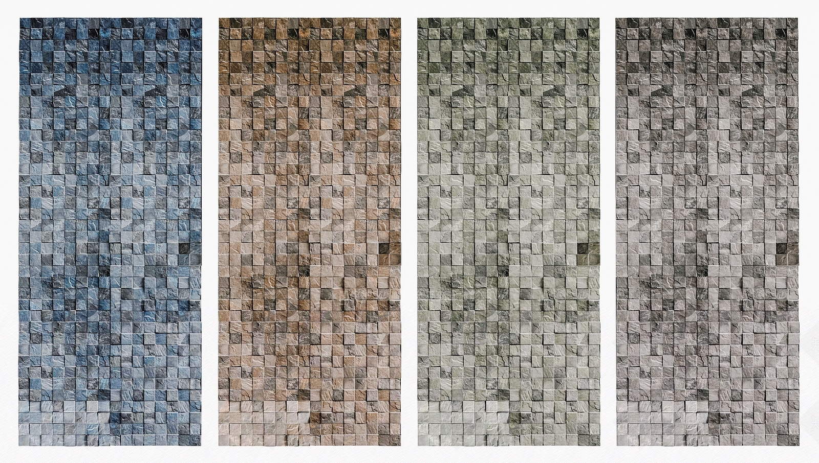 现代马赛克石头墙3D模型下载【ID:1134353073】