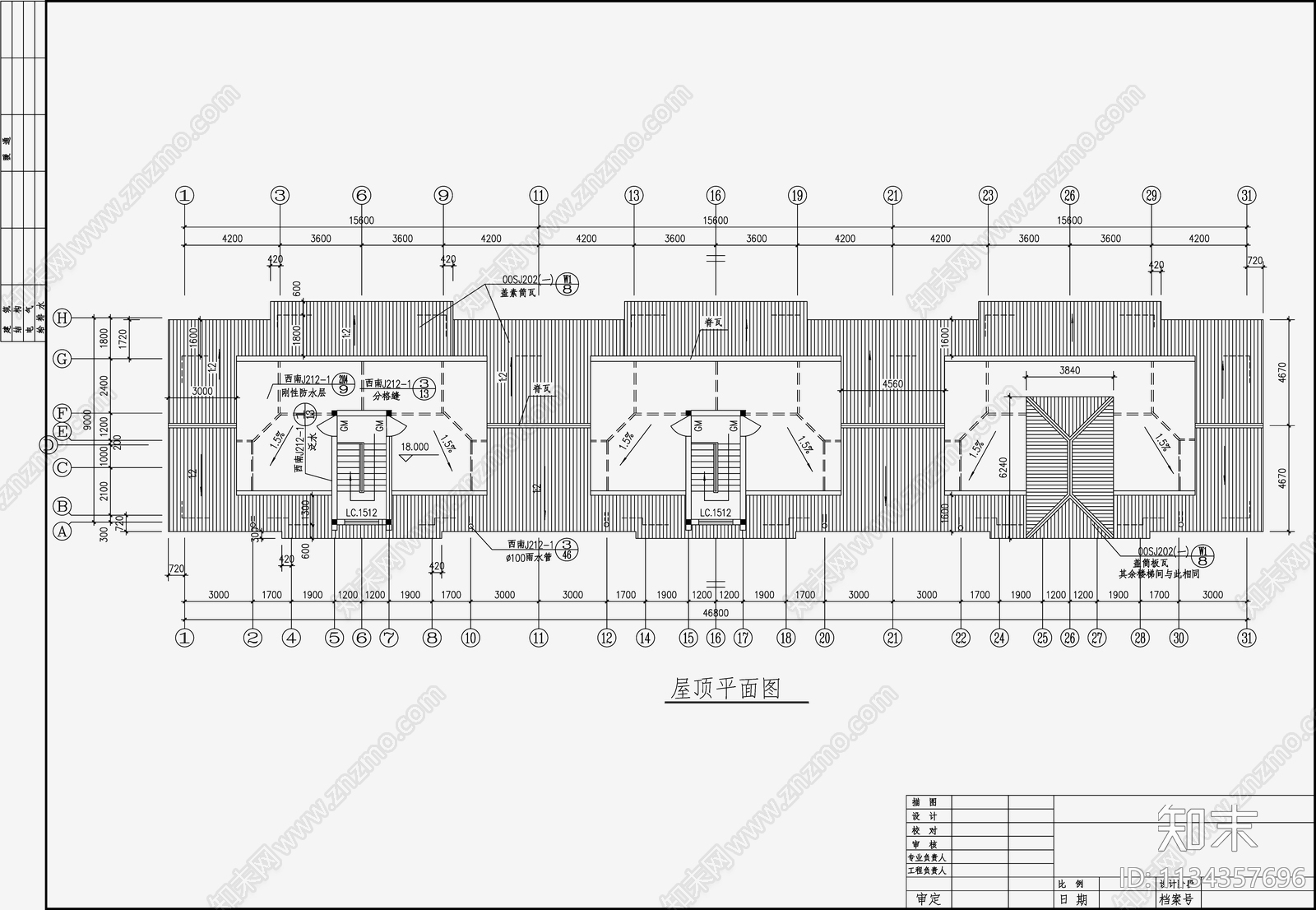 住宅区建筑cad施工图下载【ID:1134357696】