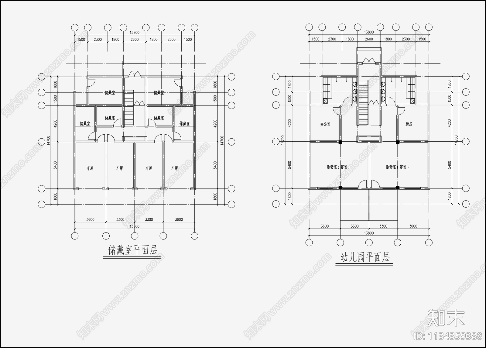 住宅区建筑设计cad施工图下载【ID:1134359388】