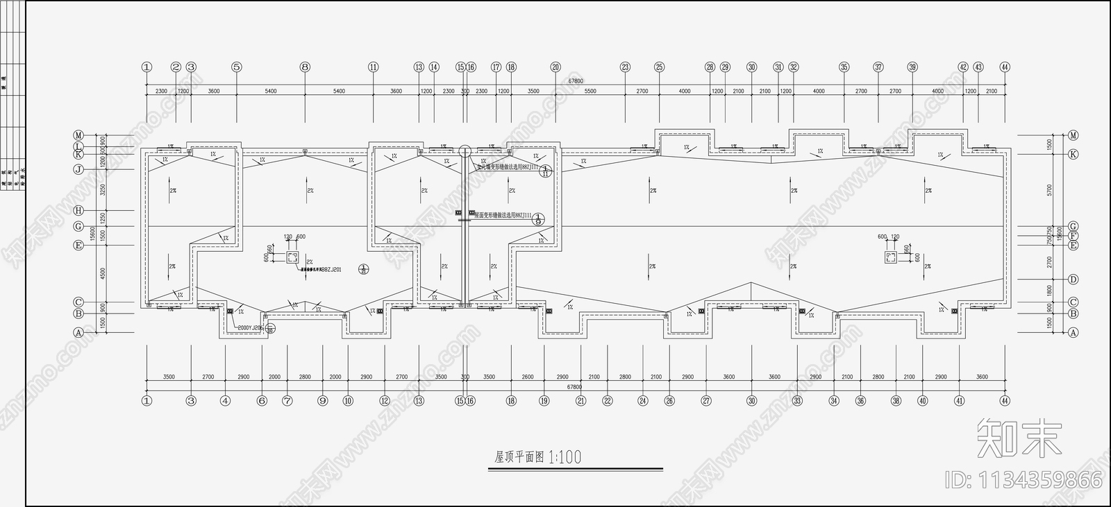 住宅区建筑设计cad施工图下载【ID:1134359866】