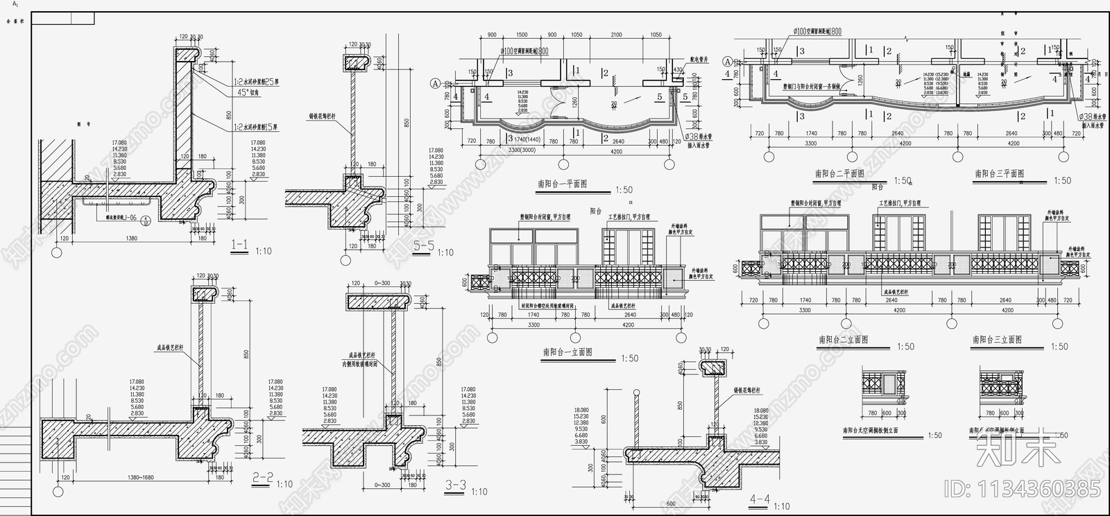 住宅区建筑设计cad施工图下载【ID:1134360385】