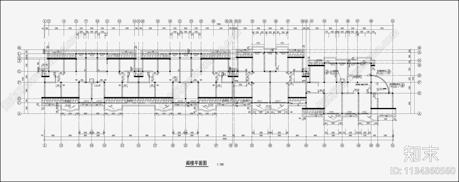 住宅区建筑设计cad施工图下载【ID:1134360560】