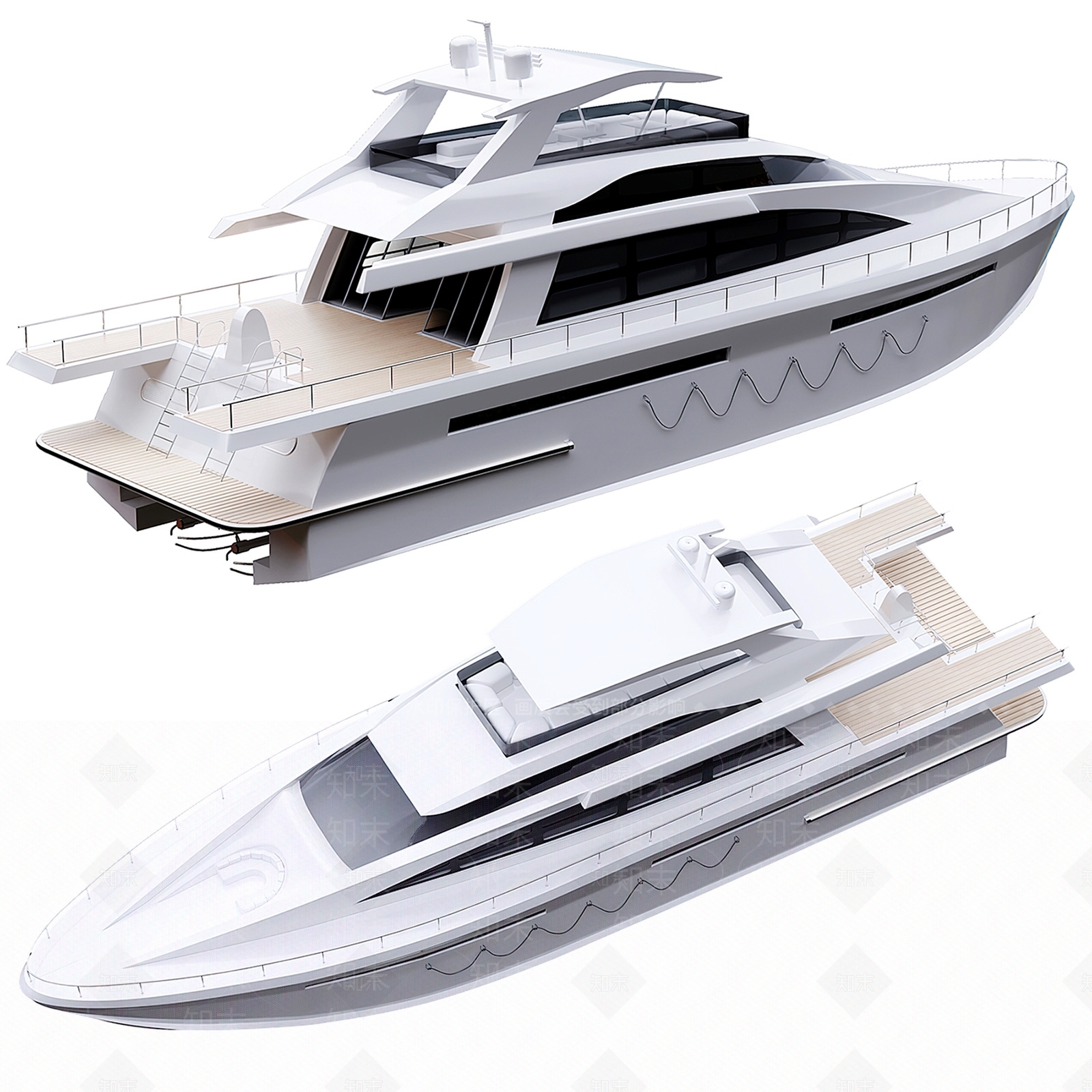 现代游艇快艇3D模型下载【ID:1134364068】