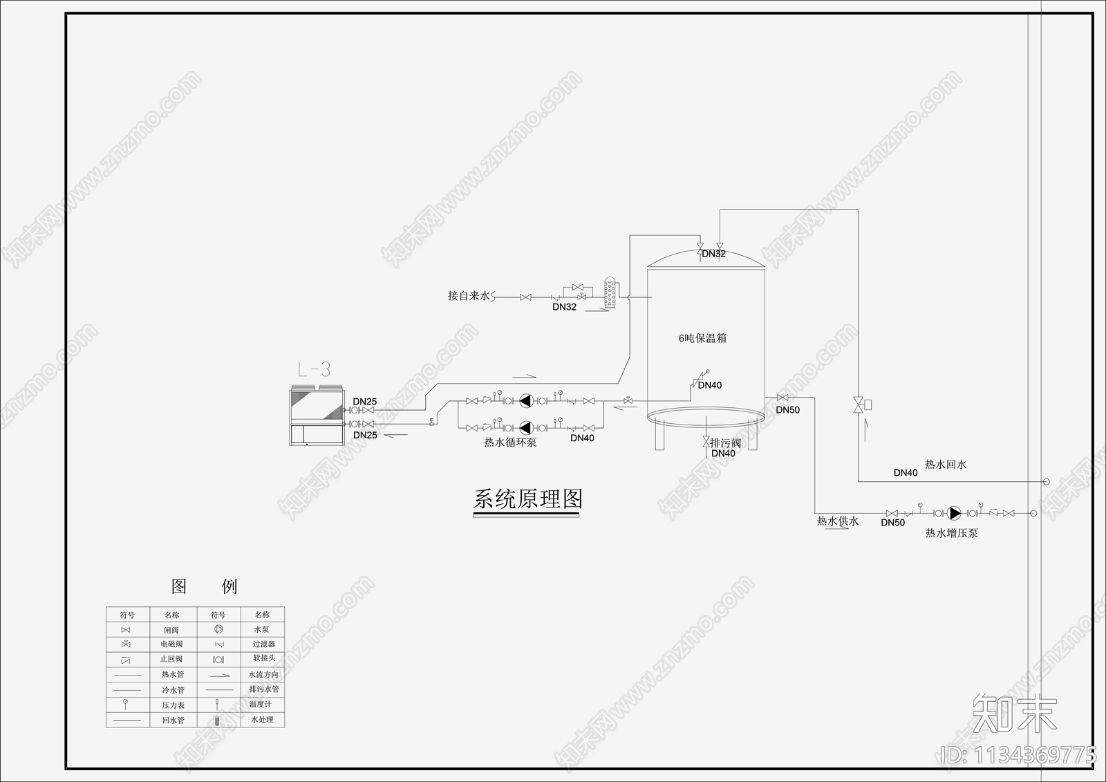 空气源热泵节点cad施工图下载【ID:1134369775】