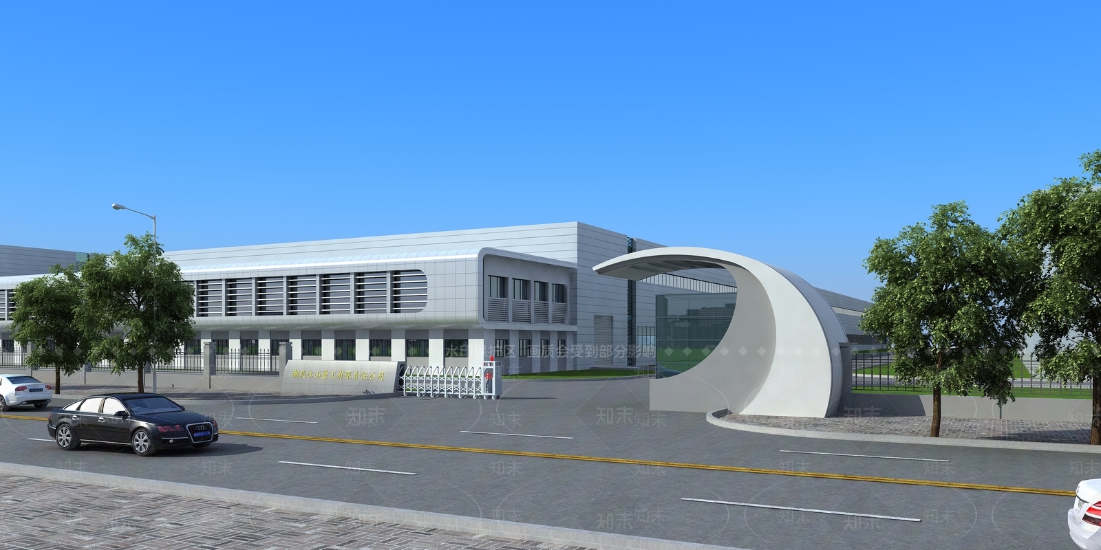 现代厂房大门3D模型下载【ID:1134370477】