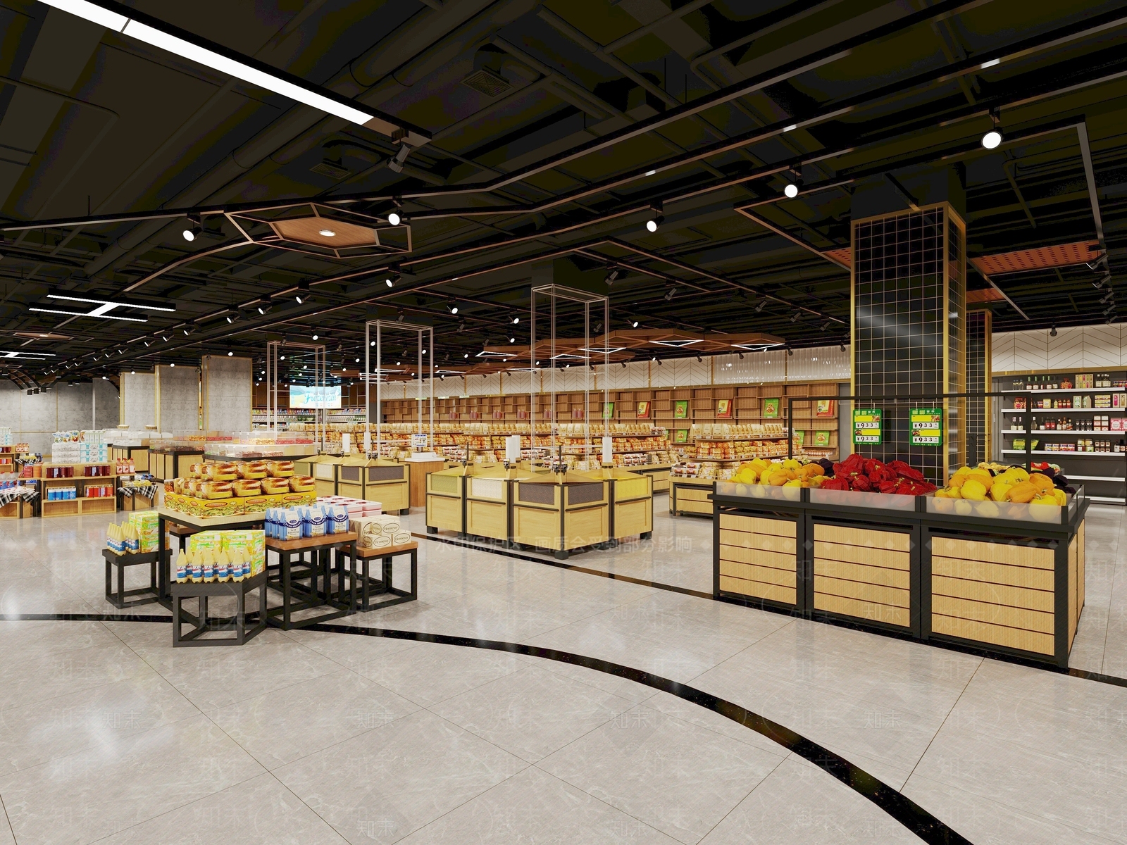 现代超市3D模型下载【ID:1134373728】