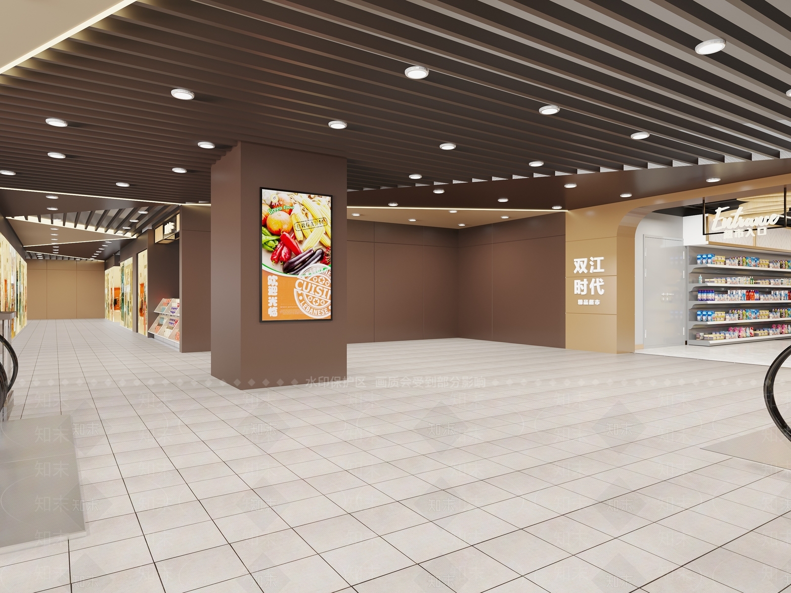现代超市3D模型下载【ID:1134374834】
