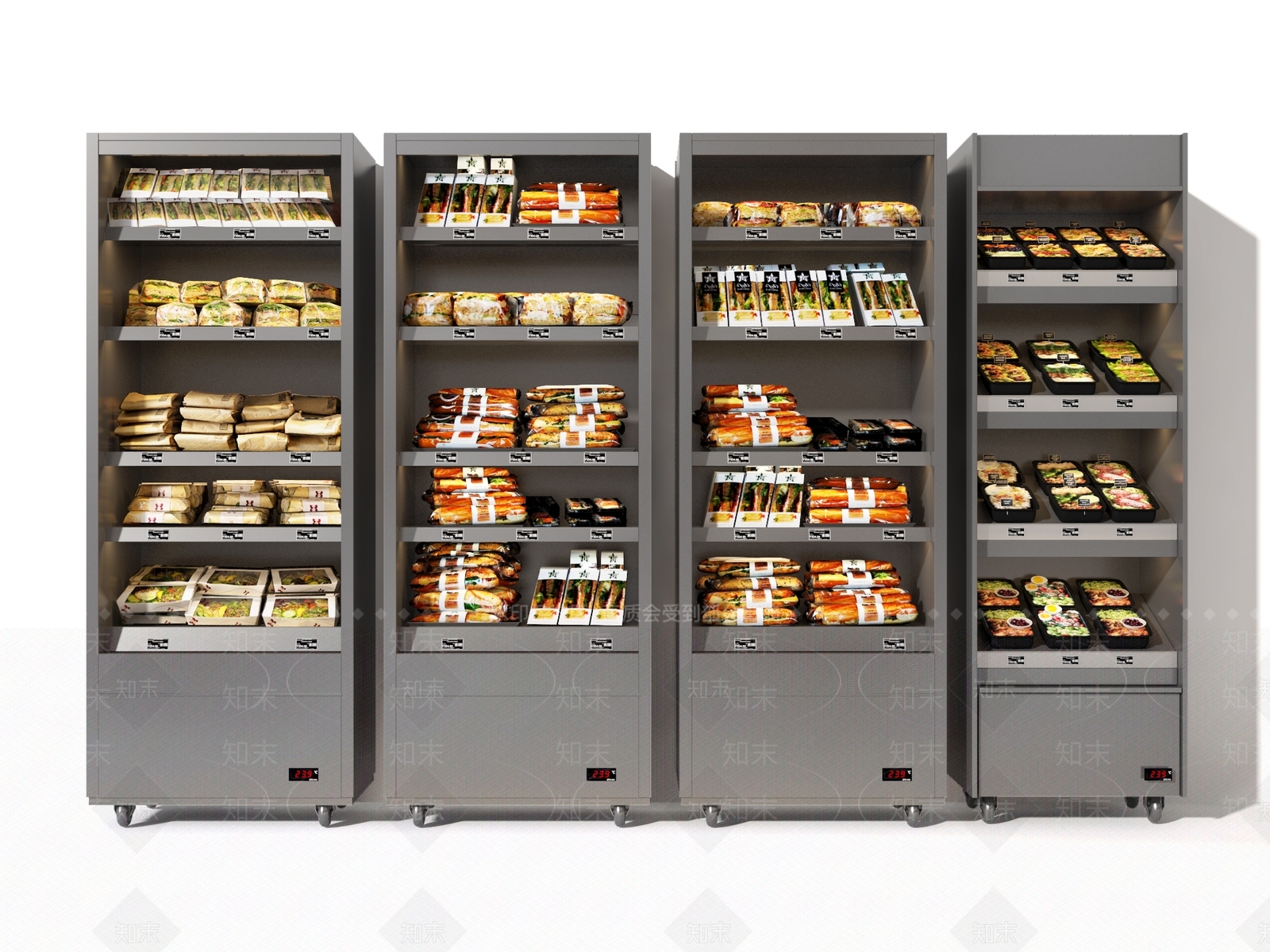 现代保鲜柜3D模型下载【ID:1134377355】