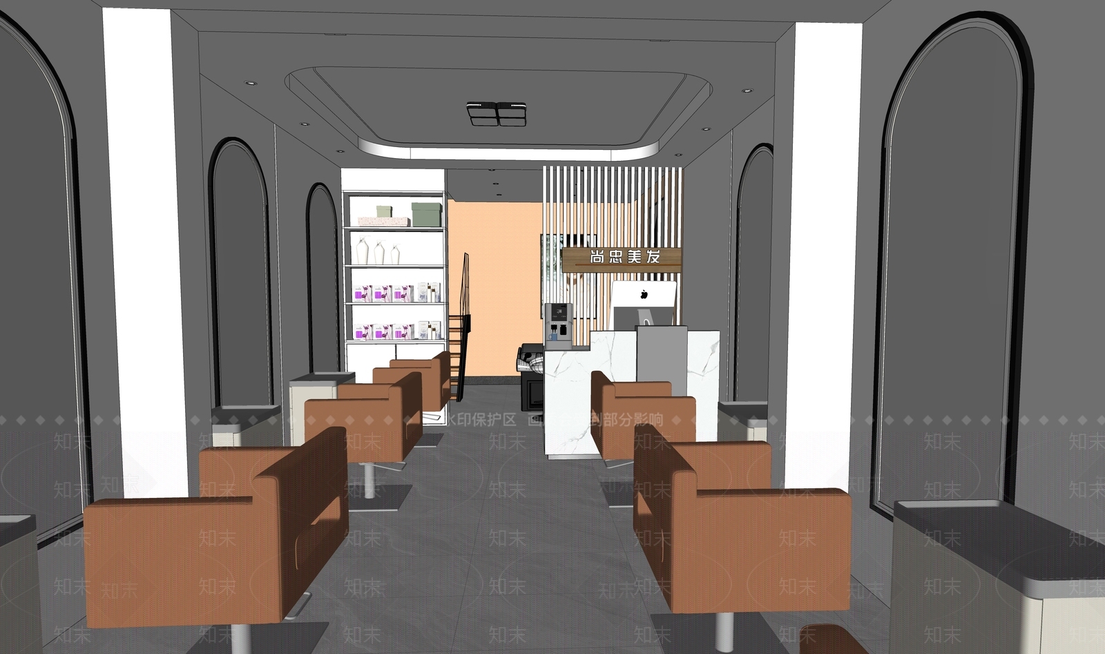 现代理发店SU模型下载【ID:1134382198】