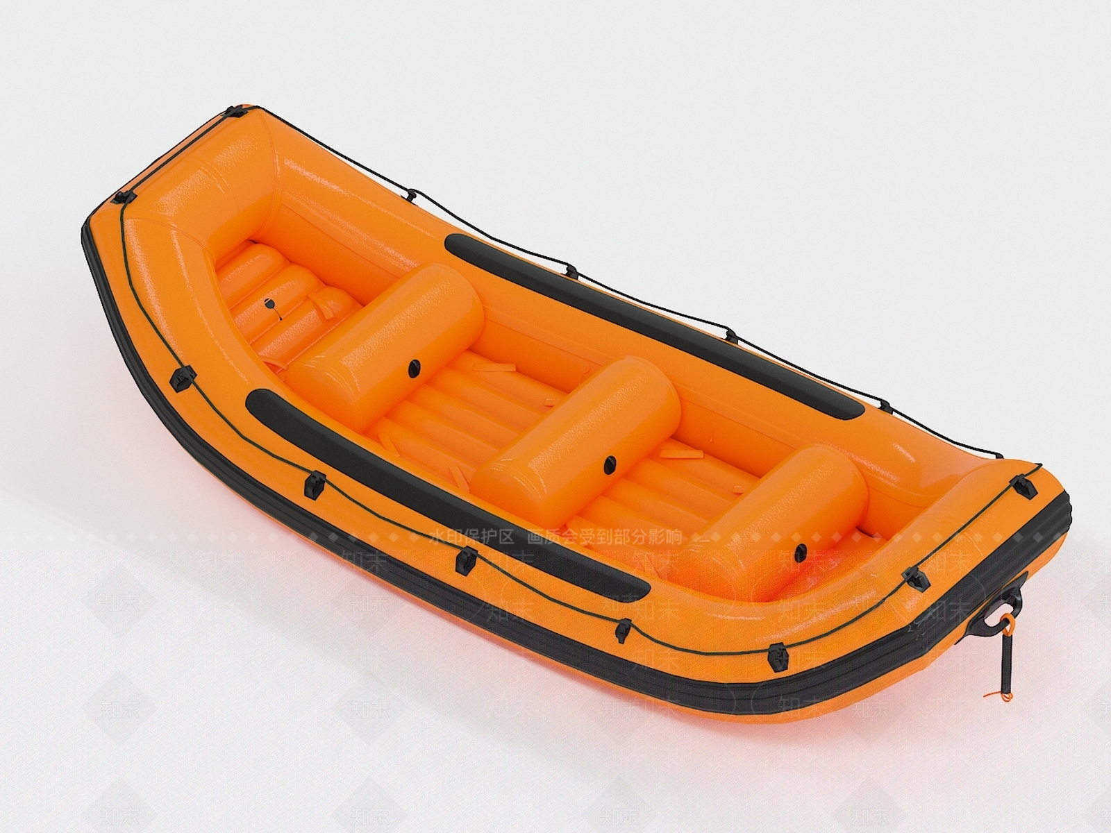 皮划艇汽艇SU模型下载【ID:1134383374】