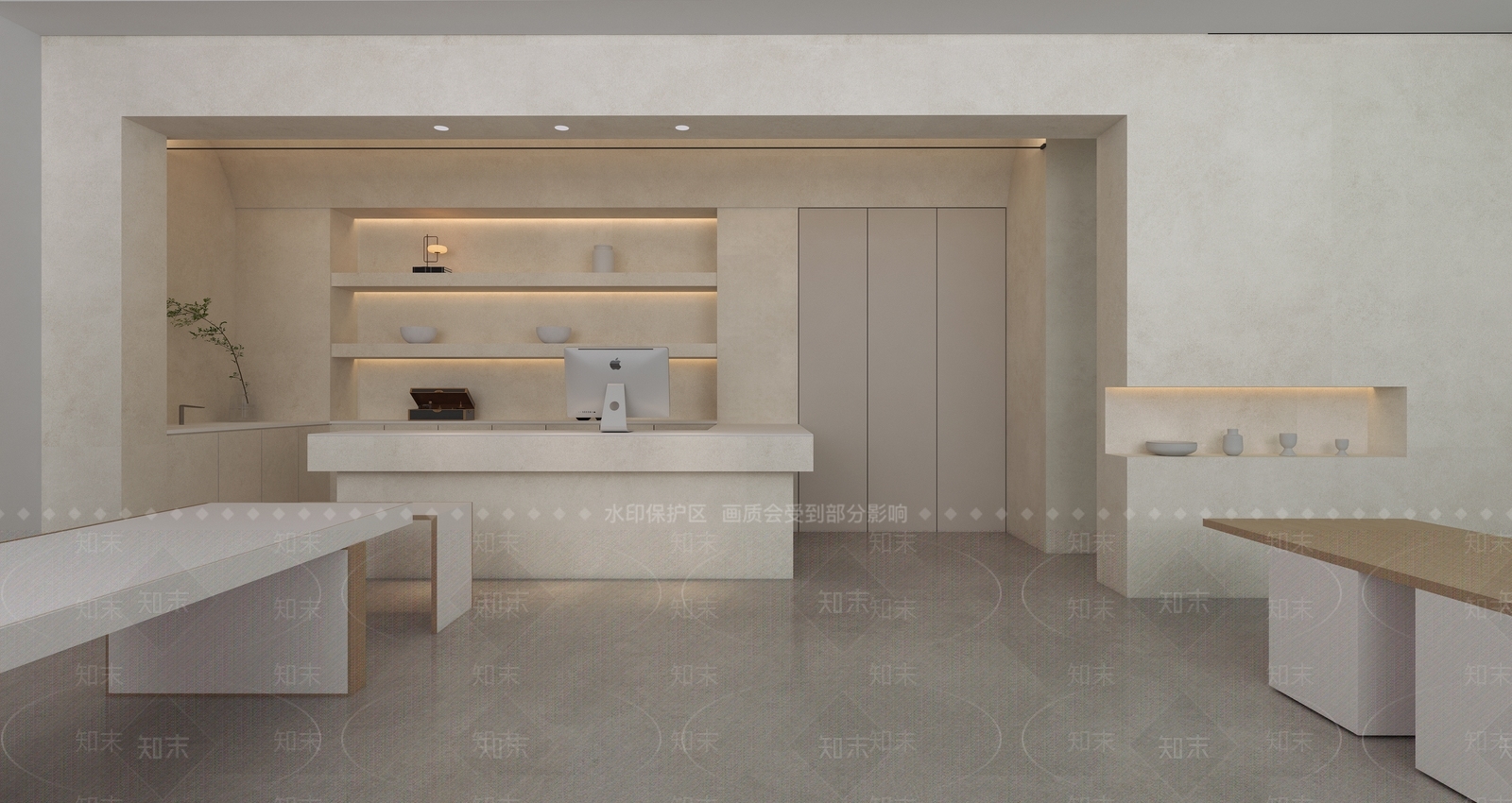 现代陶瓷展厅3D模型下载【ID:1134464177】