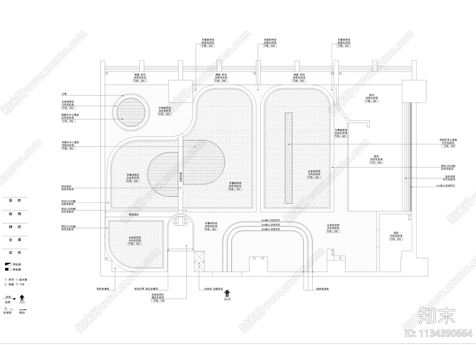 全套理发店CADcad施工图下载【ID:1134390664】