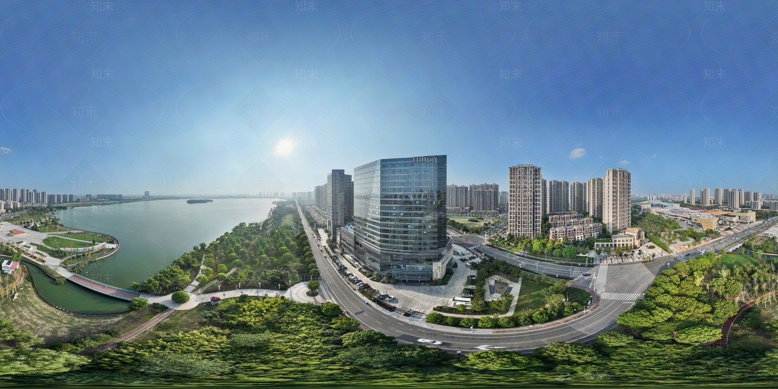 HDR生态绿化城市全景贴图下载【ID:1134397904】