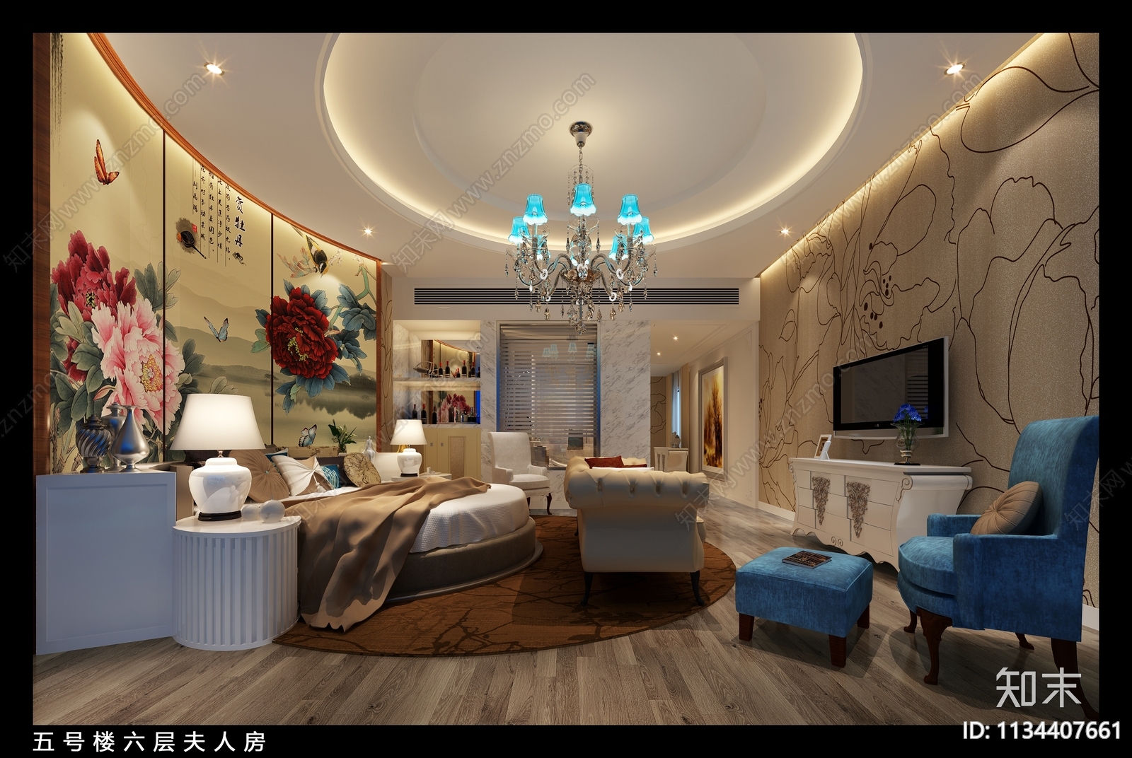 酒店总统套房效果图cad施工图下载【ID:1134407661】