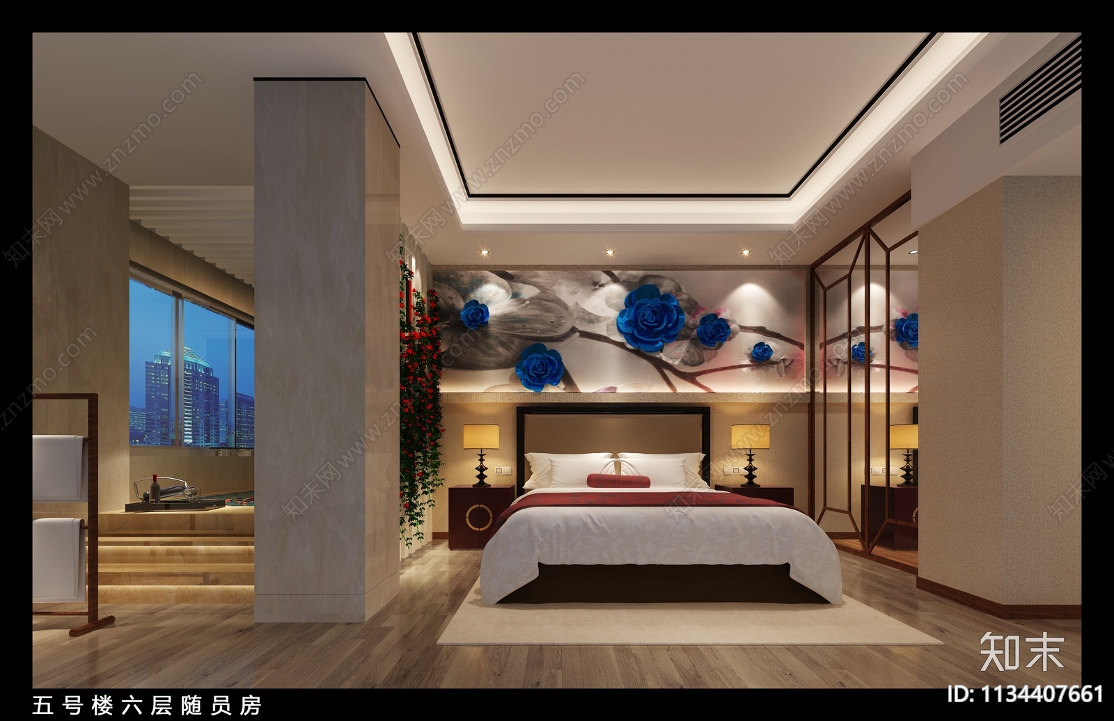 酒店总统套房效果图cad施工图下载【ID:1134407661】