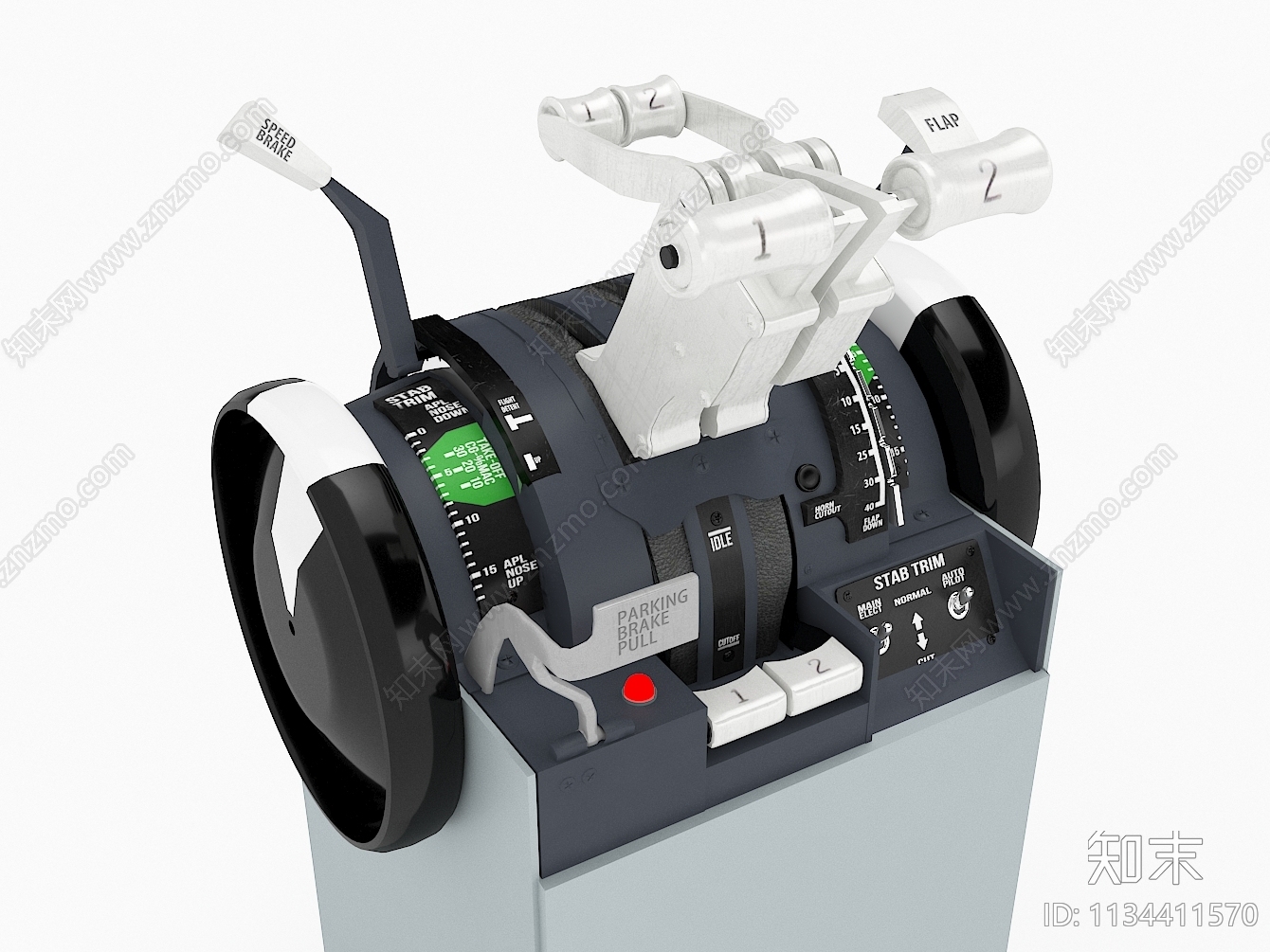 飞机操纵杆SU模型下载【ID:1134411570】