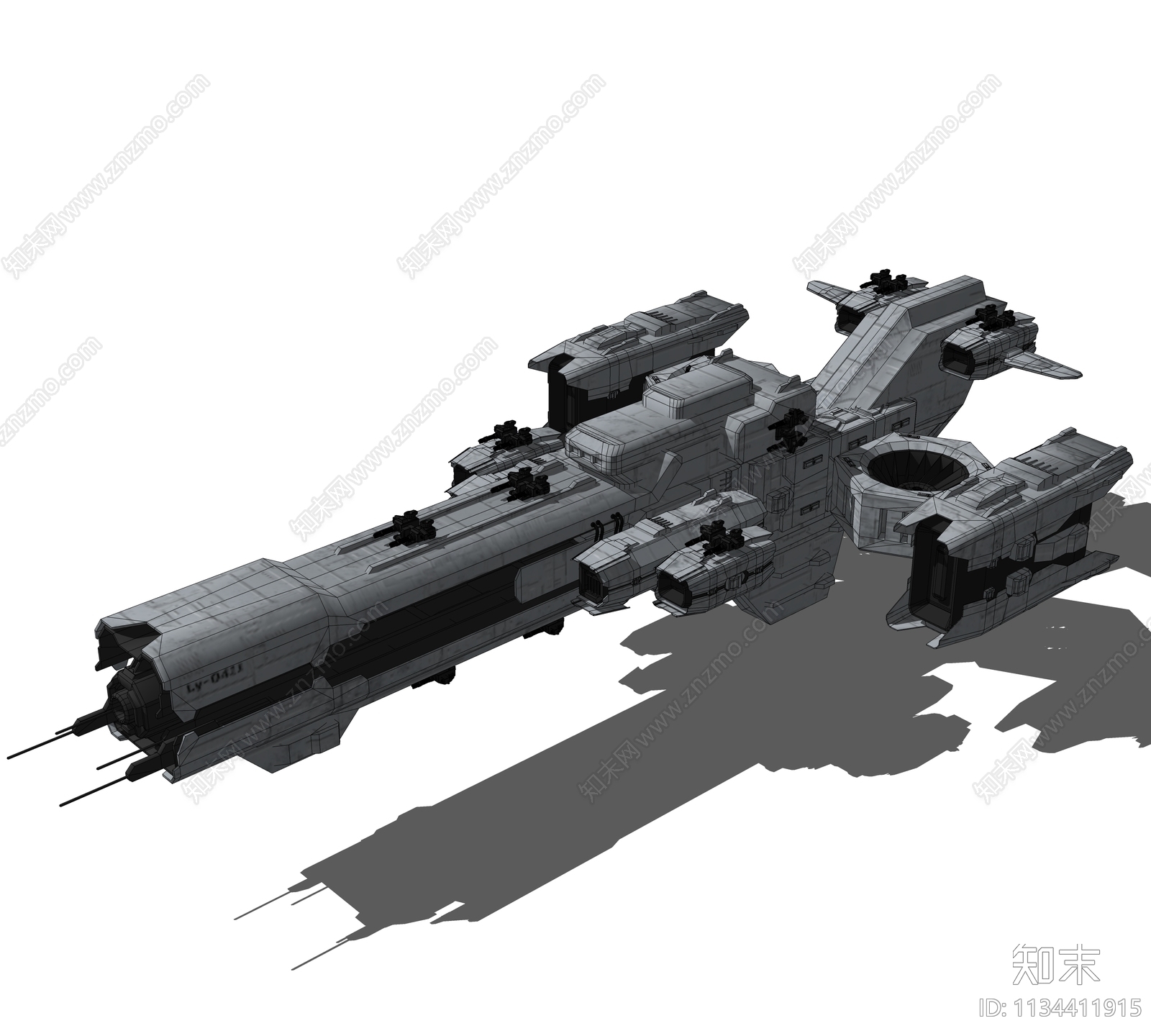 太空飞船SU模型下载【ID:1134411915】