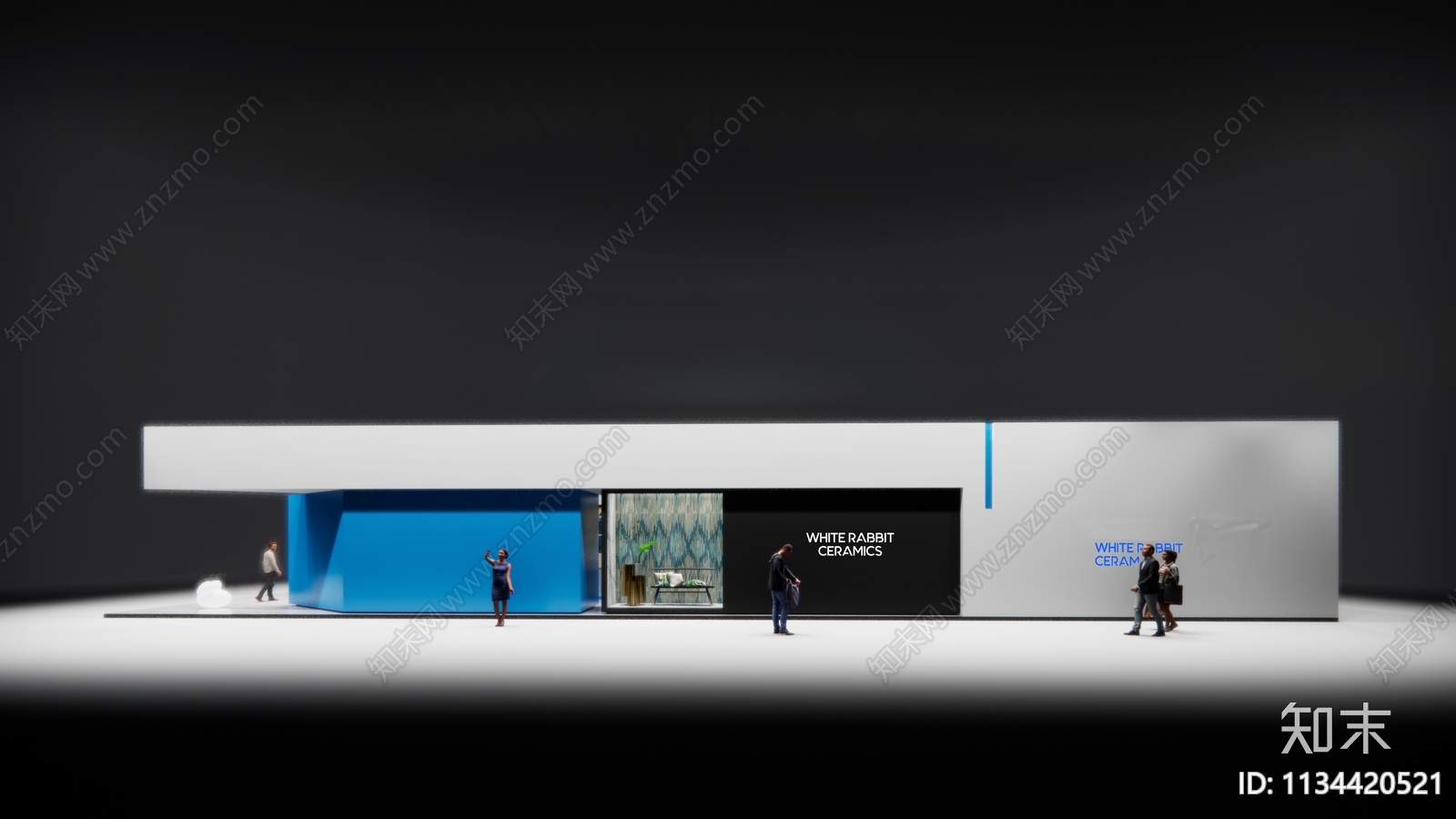 陶瓷展会cad施工图下载【ID:1134420521】