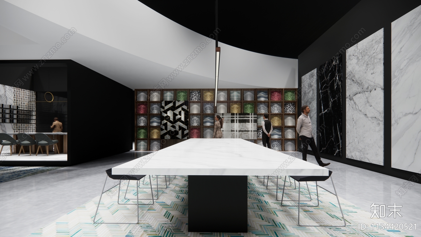 陶瓷展会cad施工图下载【ID:1134420521】