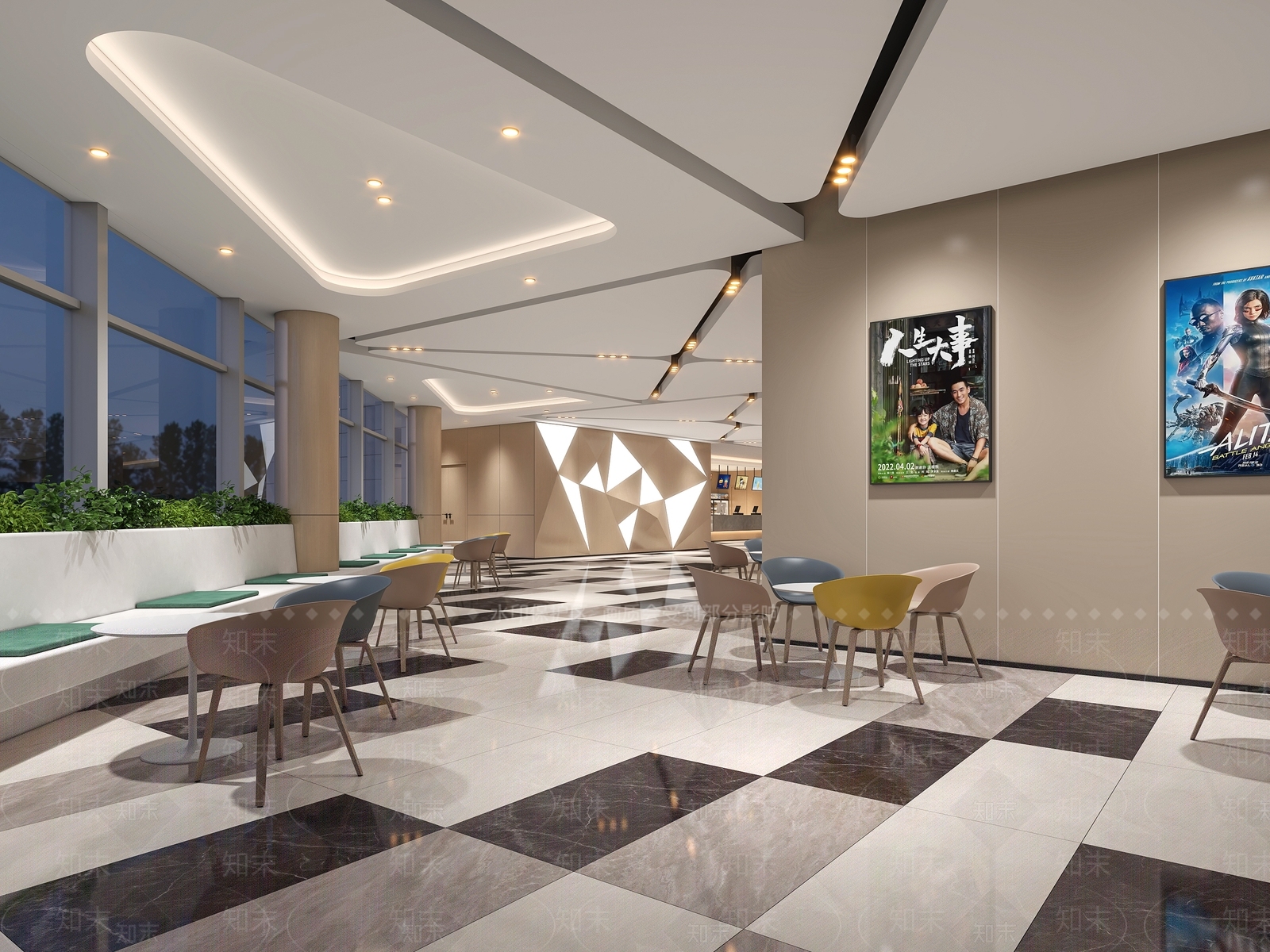 现代电影院3D模型下载【ID:1134424168】