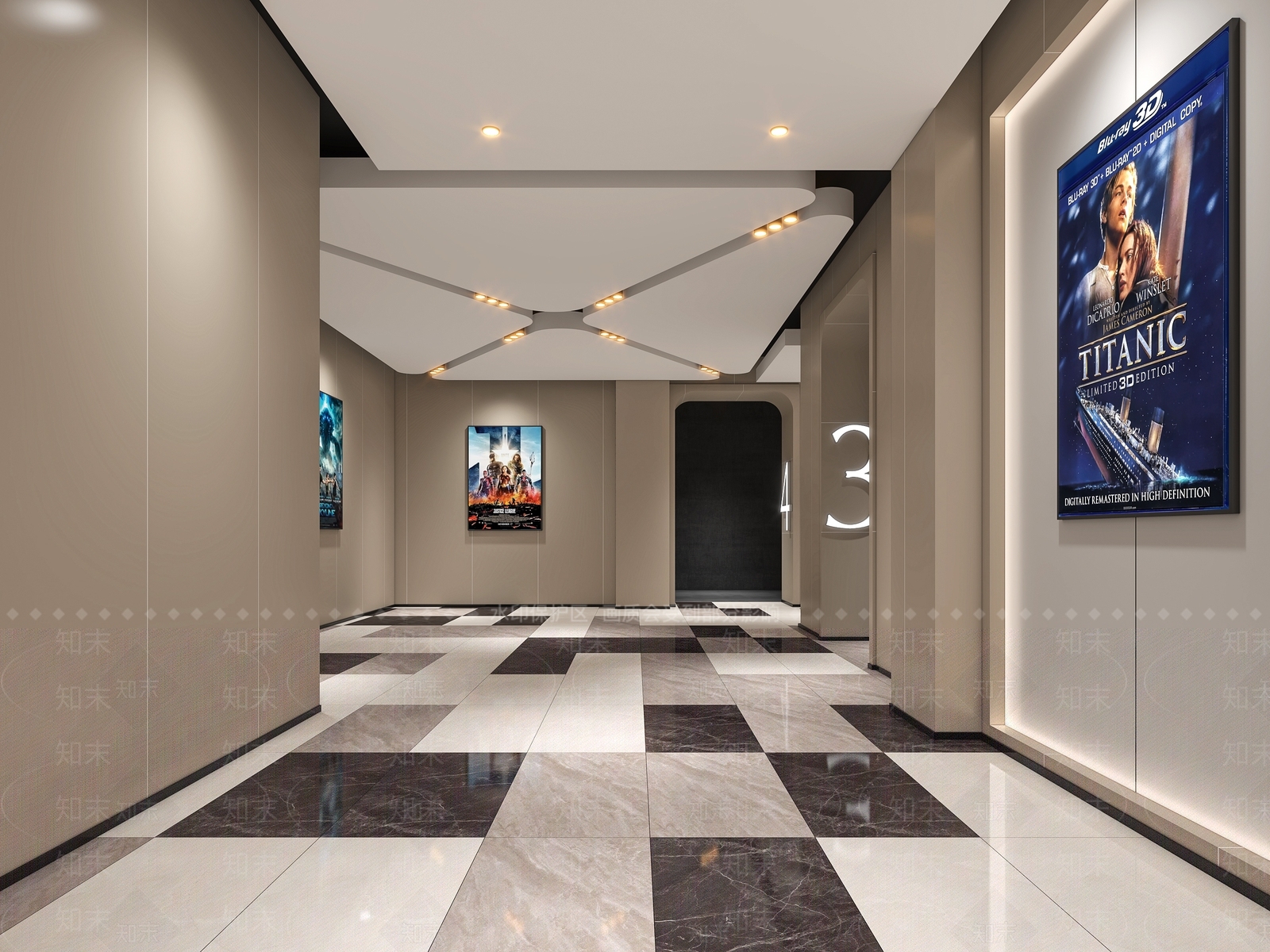 现代电影院3D模型下载【ID:1134424168】