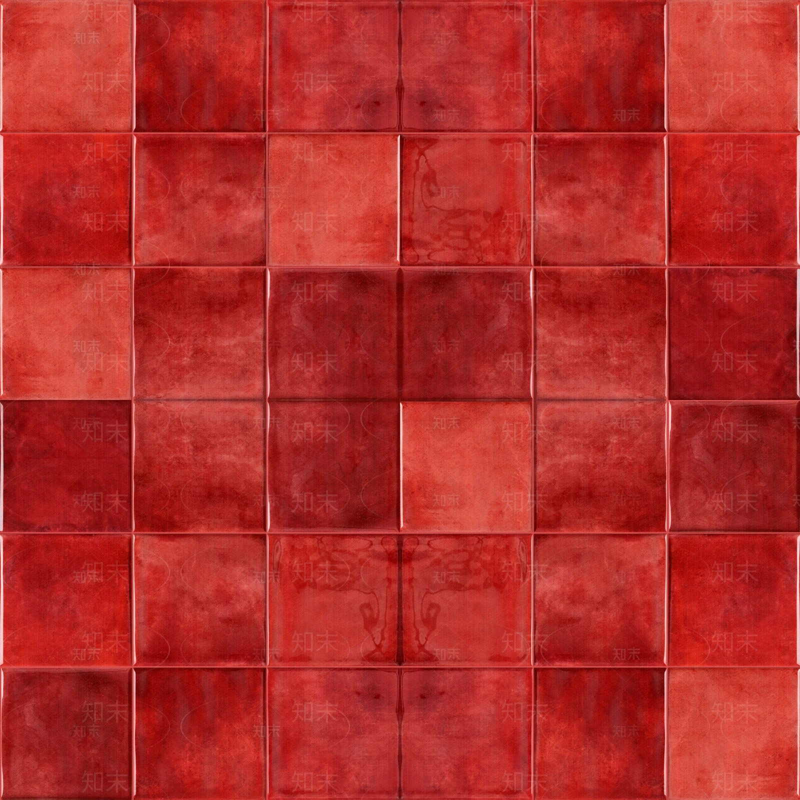红色仿古金属砖贴图下载【ID:1134426107】