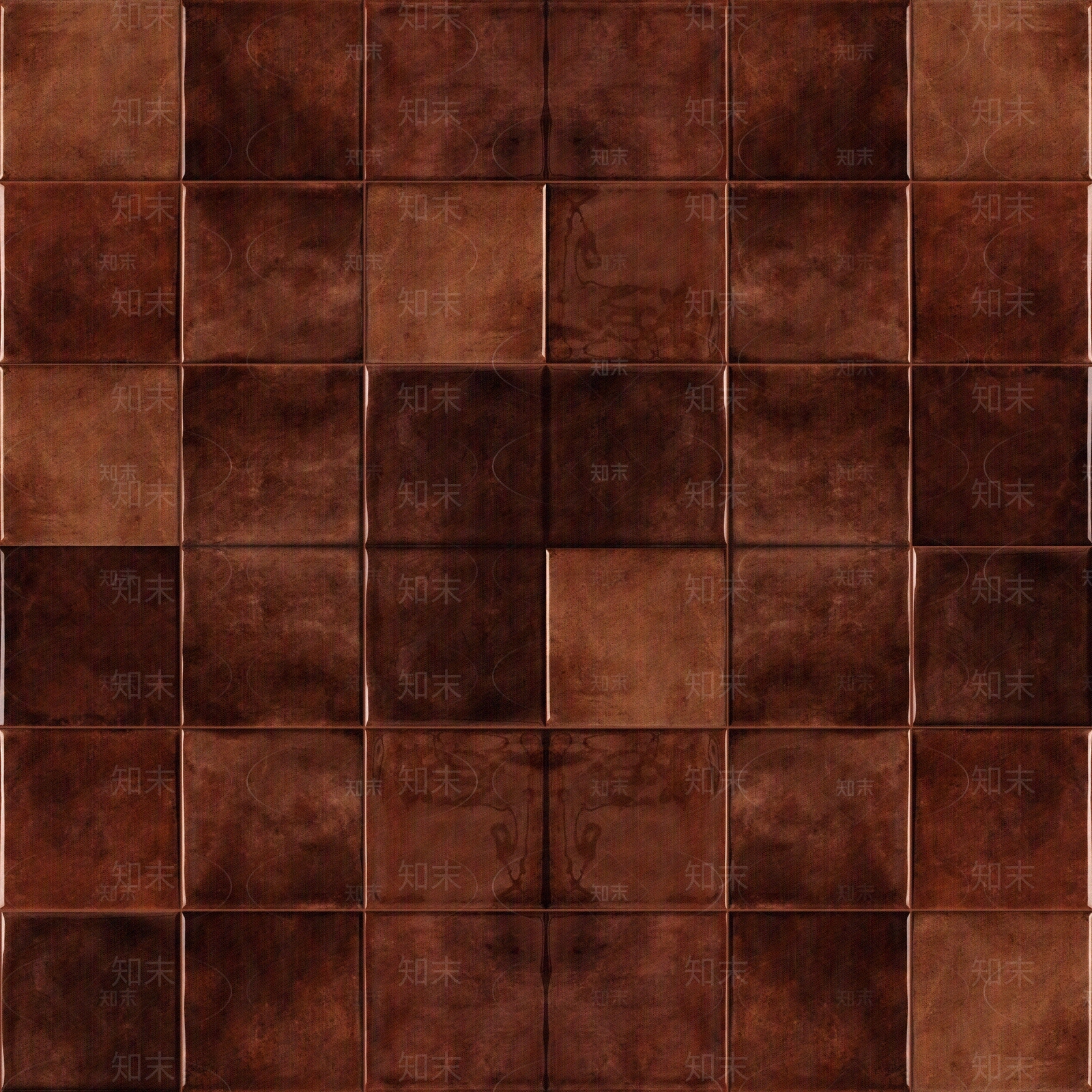 古铜色仿古金属砖贴图下载【ID:1134428307】