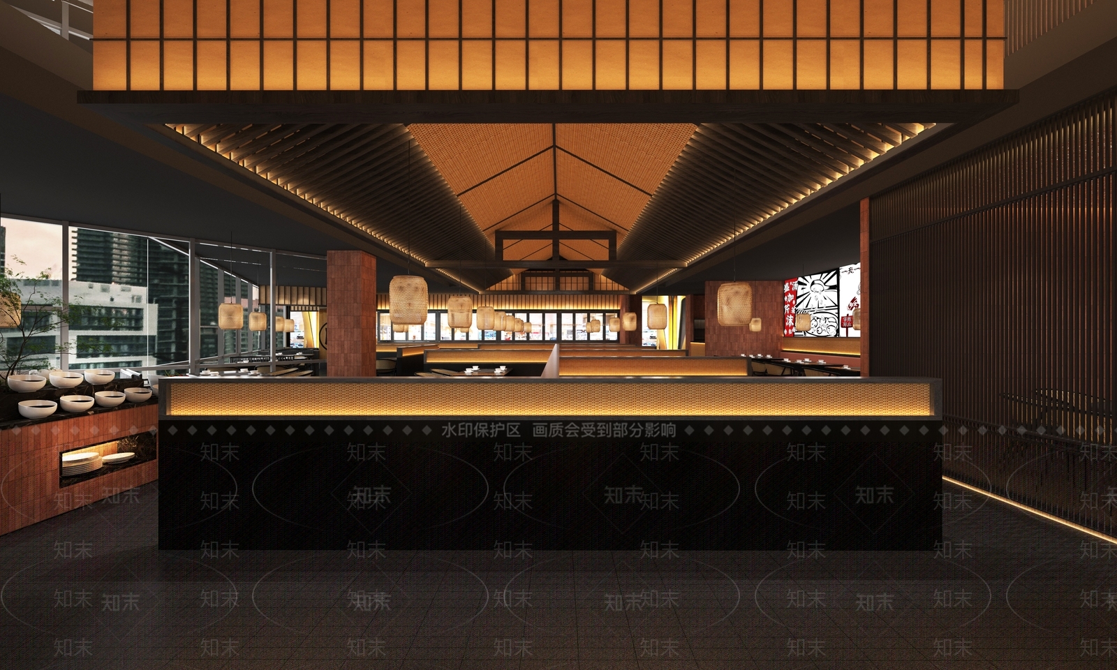 现代火锅店3D模型下载【ID:1134429880】