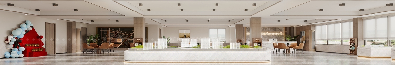 现代售楼处3D模型下载【ID:1134432026】