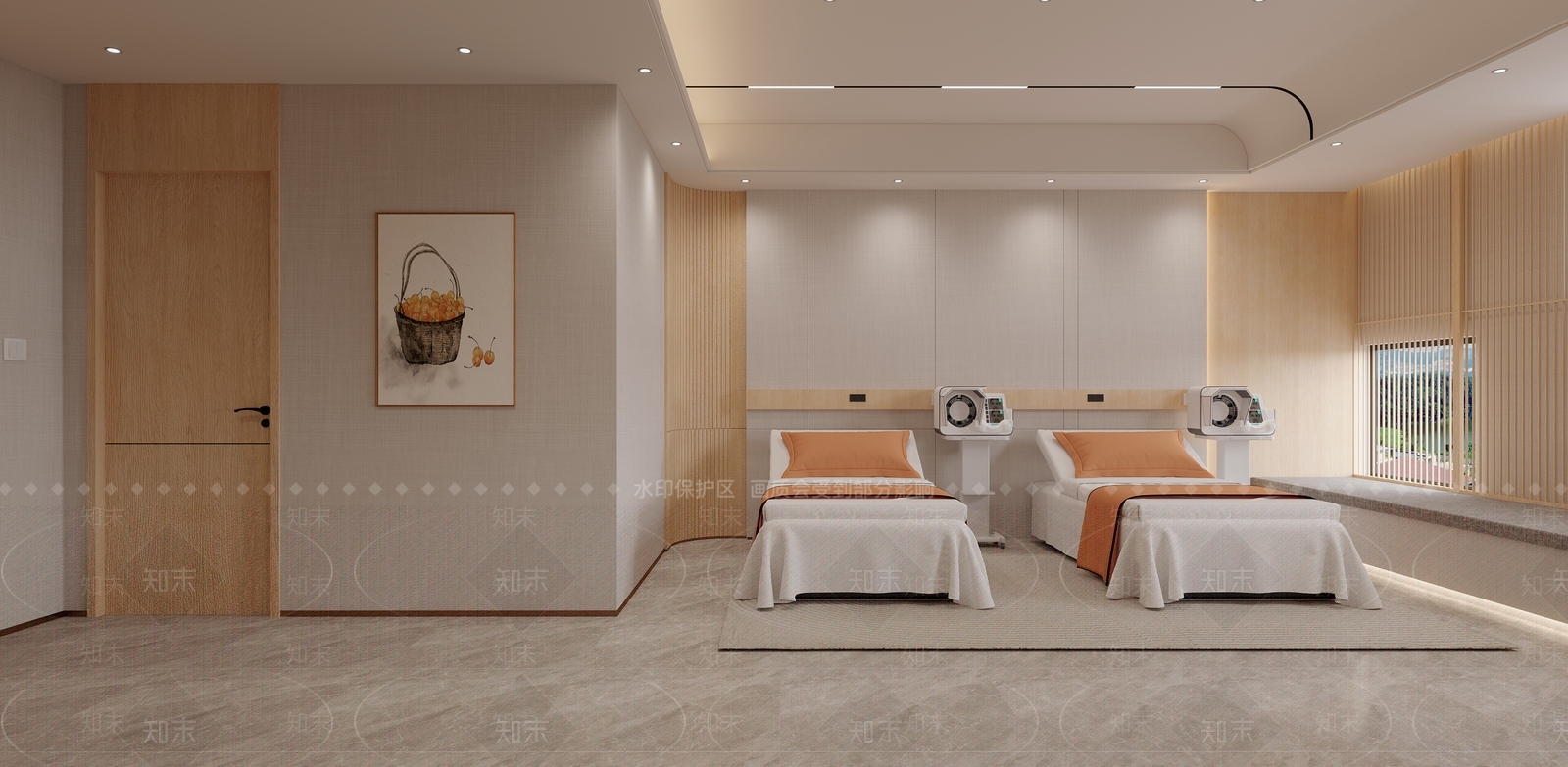 现代疗养院3D模型下载【ID:1134437059】