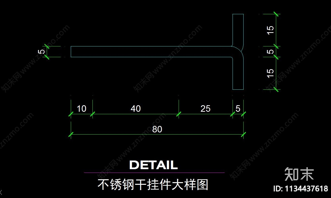 CAD螺钉干挂件零部件cad施工图下载【ID:1134437618】