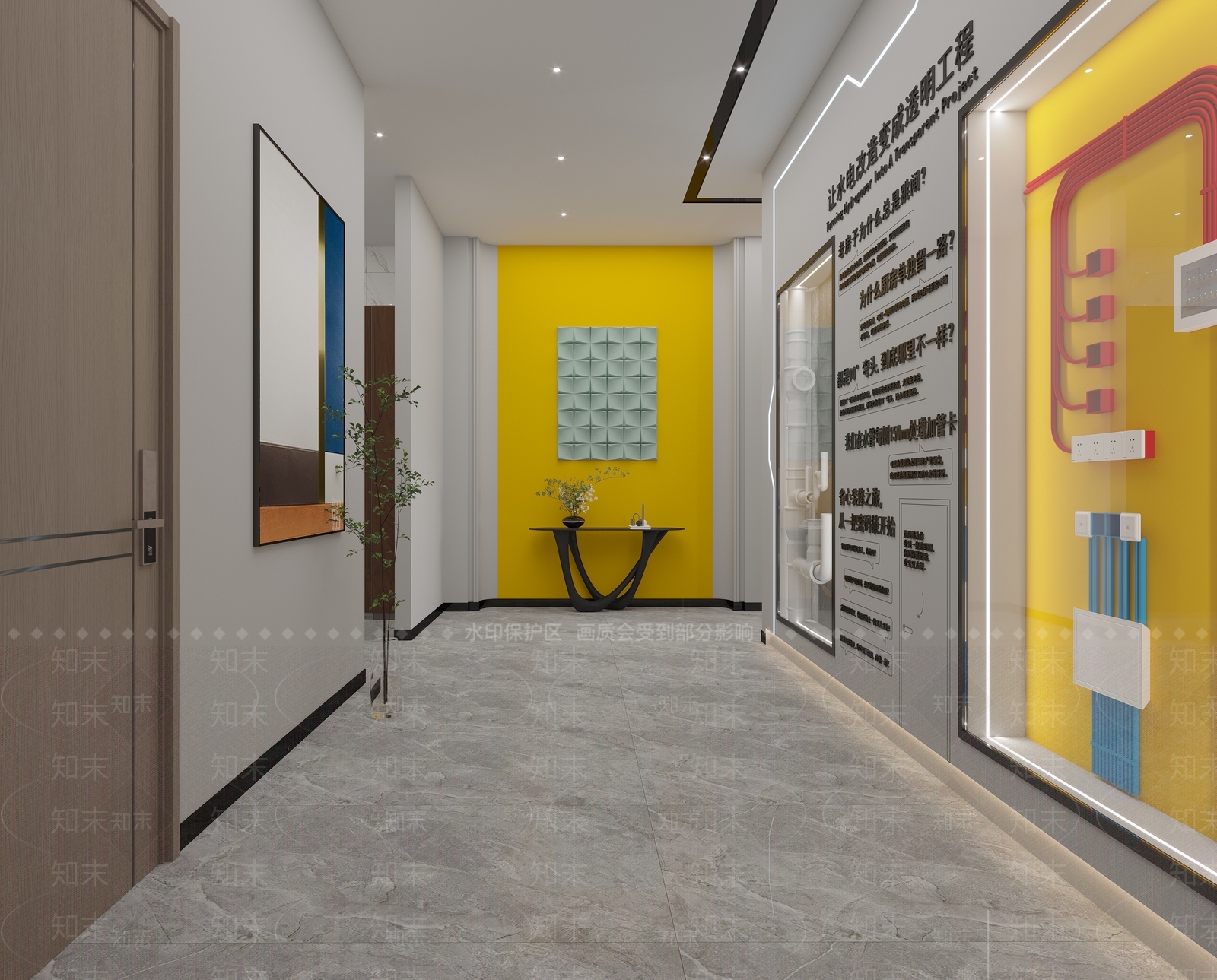 现代装修公司3D模型下载【ID:1134438243】