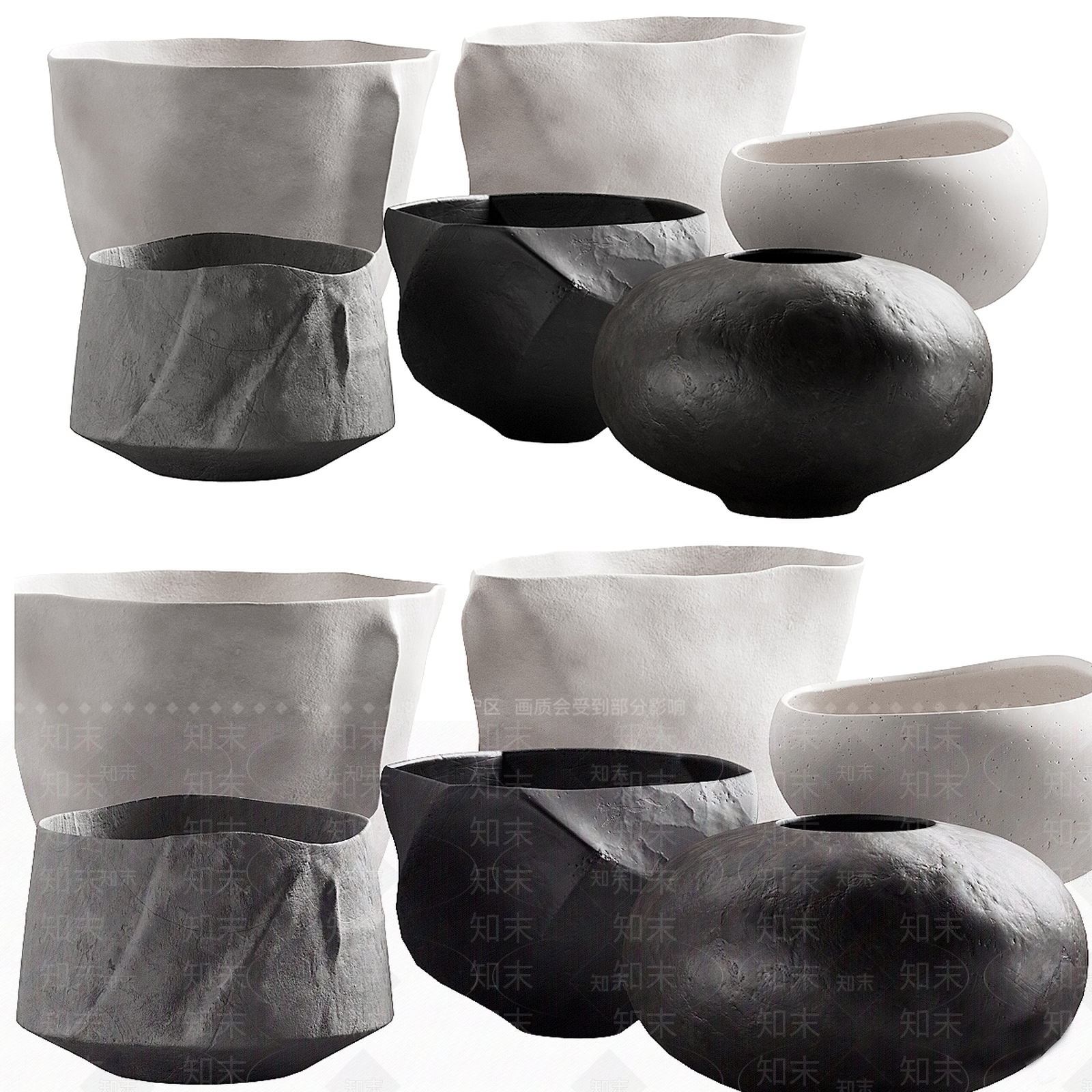 现代陶罐SU模型下载【ID:1134440898】