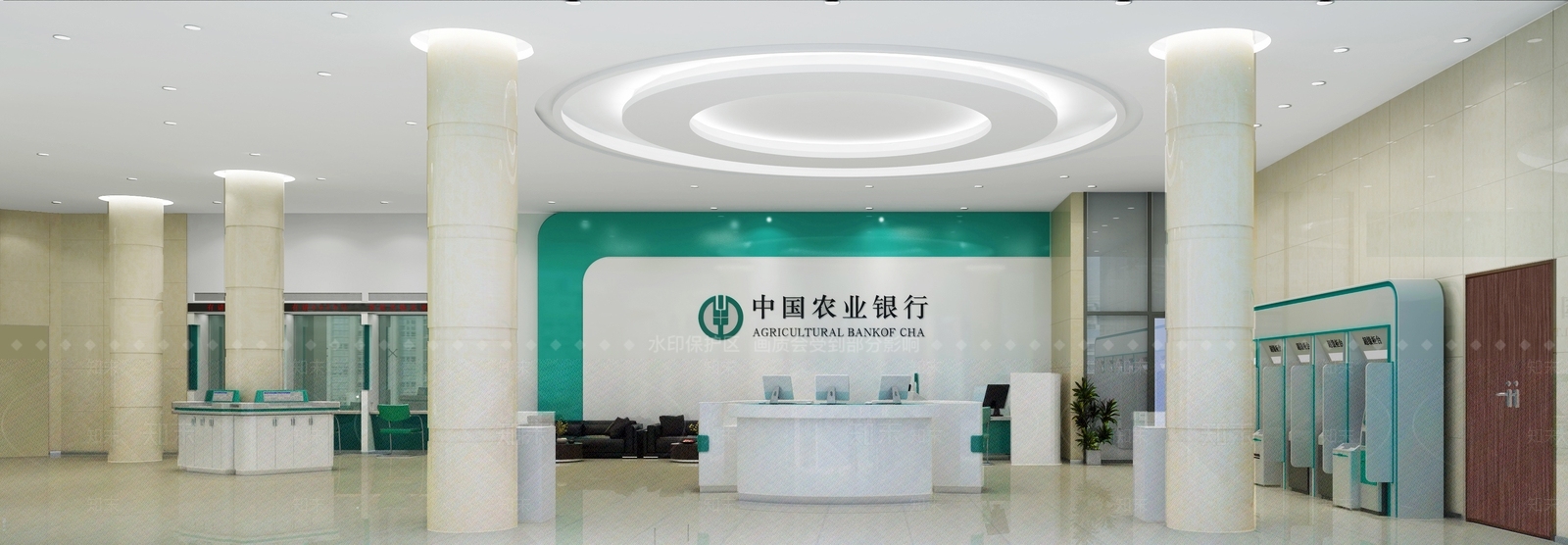 现代农业银行3D模型下载【ID:1134441106】