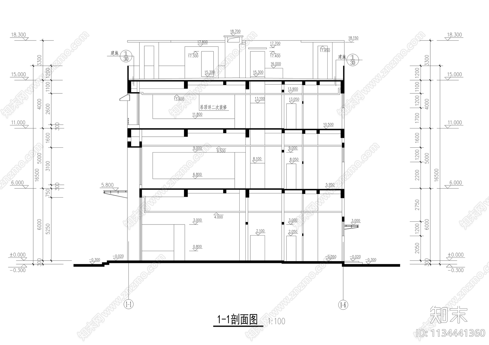 会所外装修图cad施工图下载【ID:1134441360】