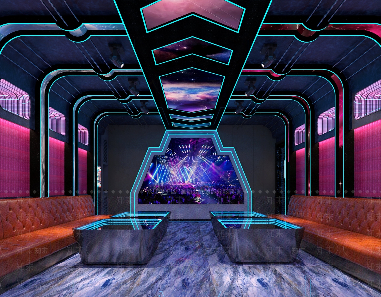 现代KTV包间3D模型下载【ID:1134442469】