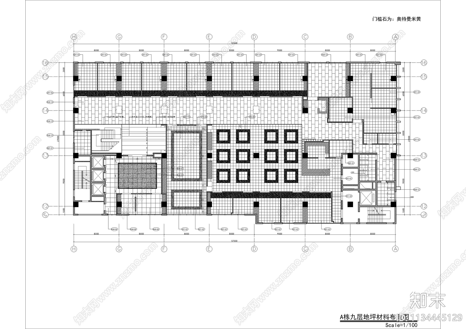 办公室全套cad施工图下载【ID:1134445129】