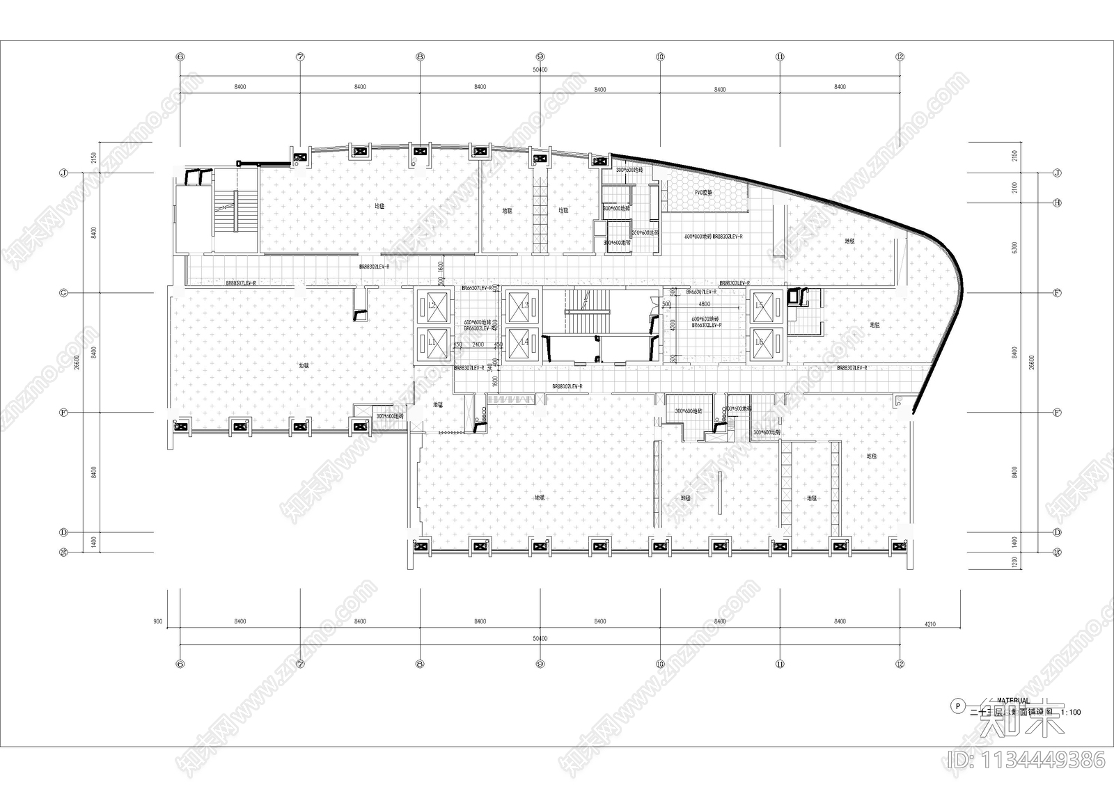 办公室cad施工图下载【ID:1134449386】
