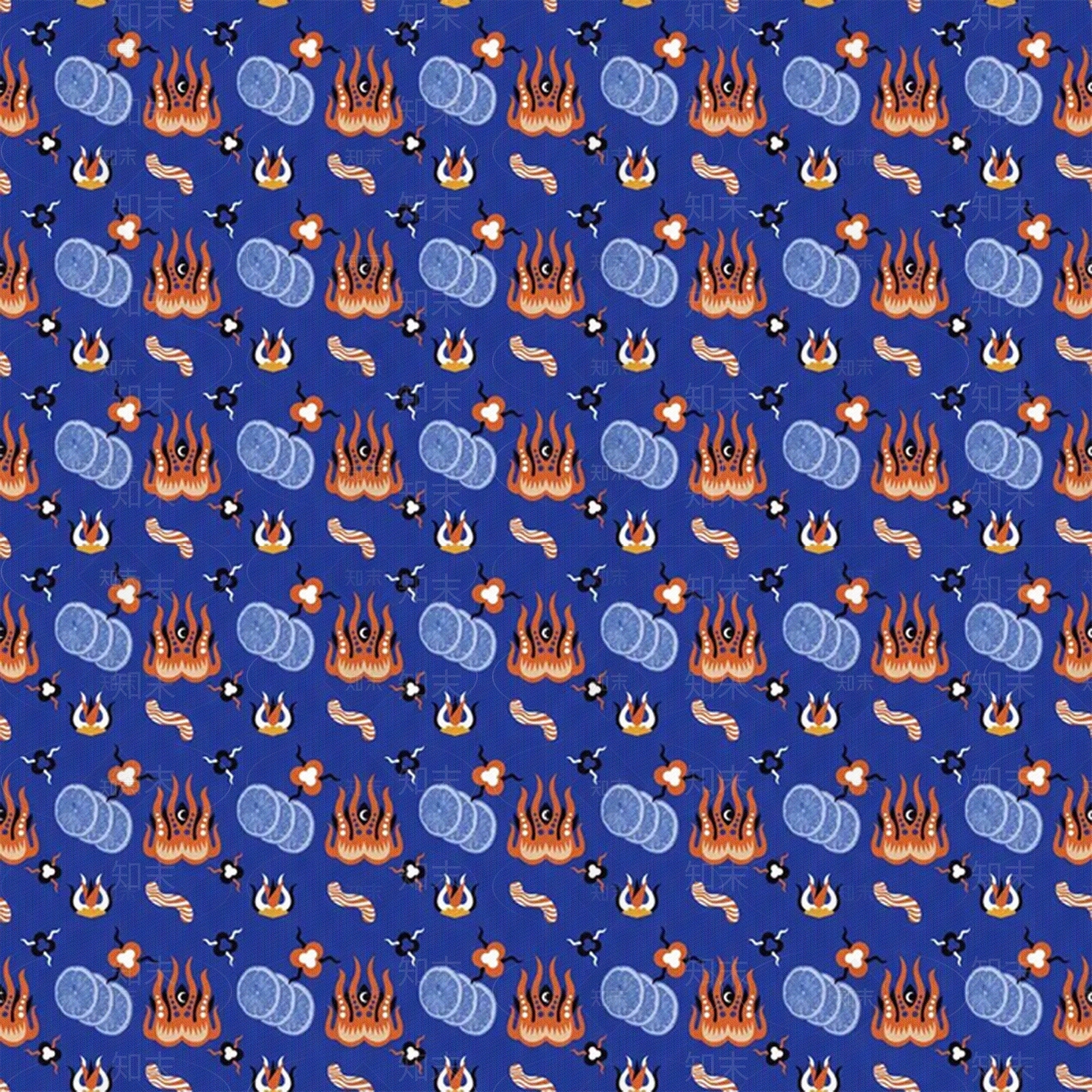 蓝色儿童房壁纸贴图下载【ID:1134450910】