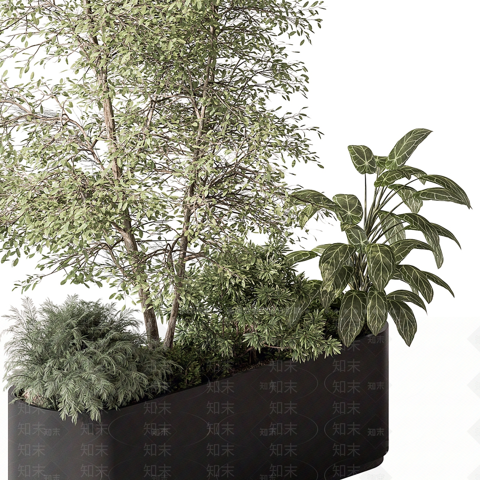 现代花箱3D模型下载【ID:1134457049】