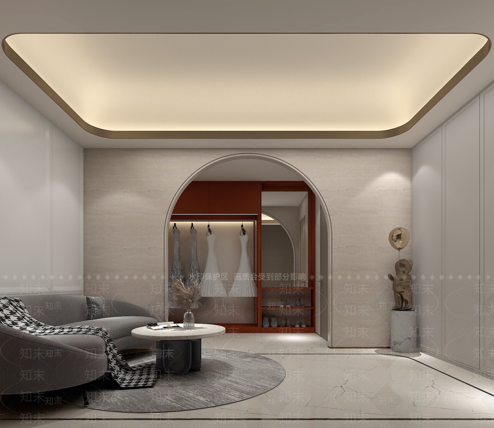 现代婚纱摄影化妆间3D模型下载【ID:1134463755】