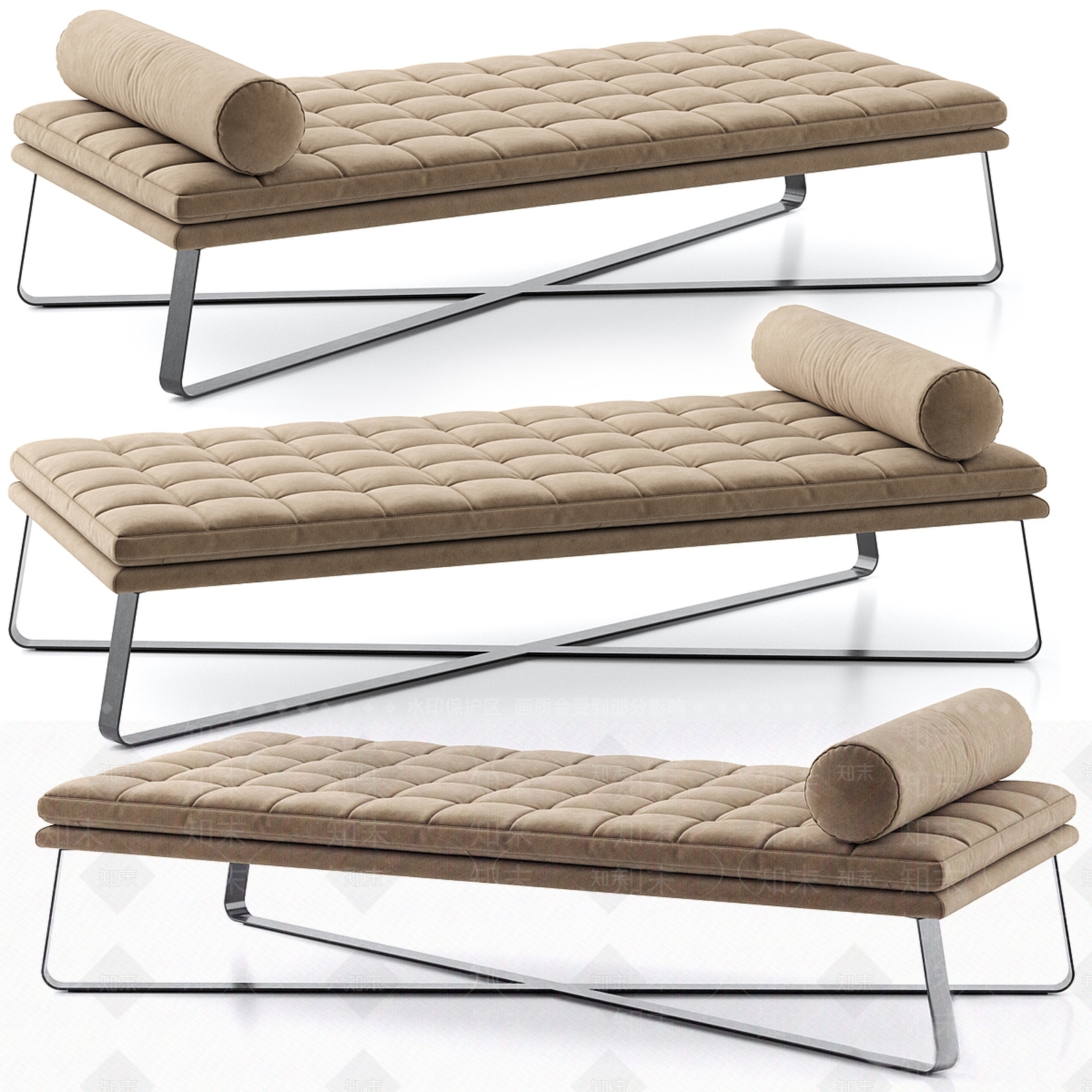 现代躺椅3D模型下载【ID:1134465925】