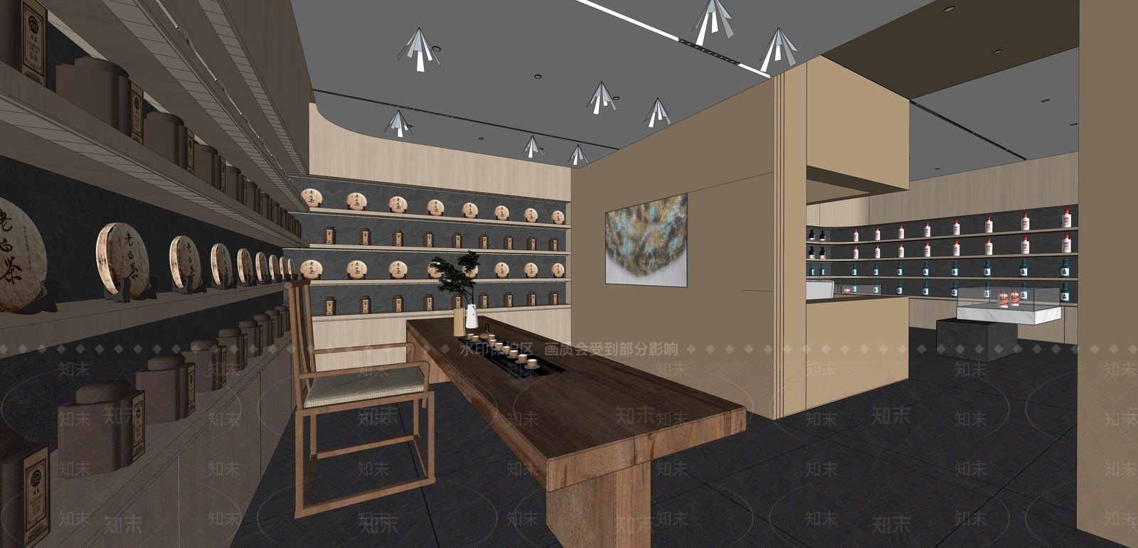 现代烟酒店SU模型下载【ID:1134466577】