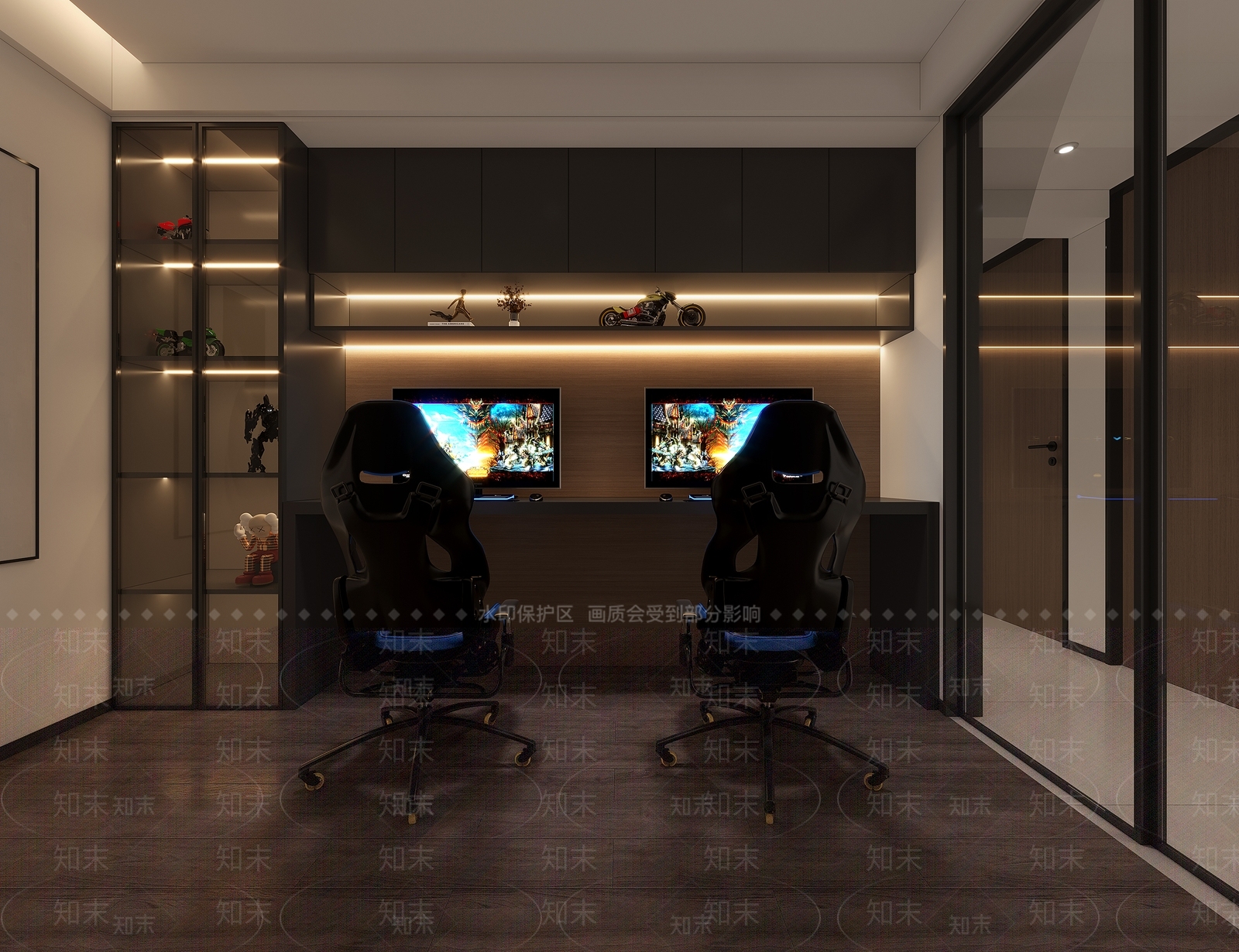 现代电竞房3D模型下载【ID:1134474761】