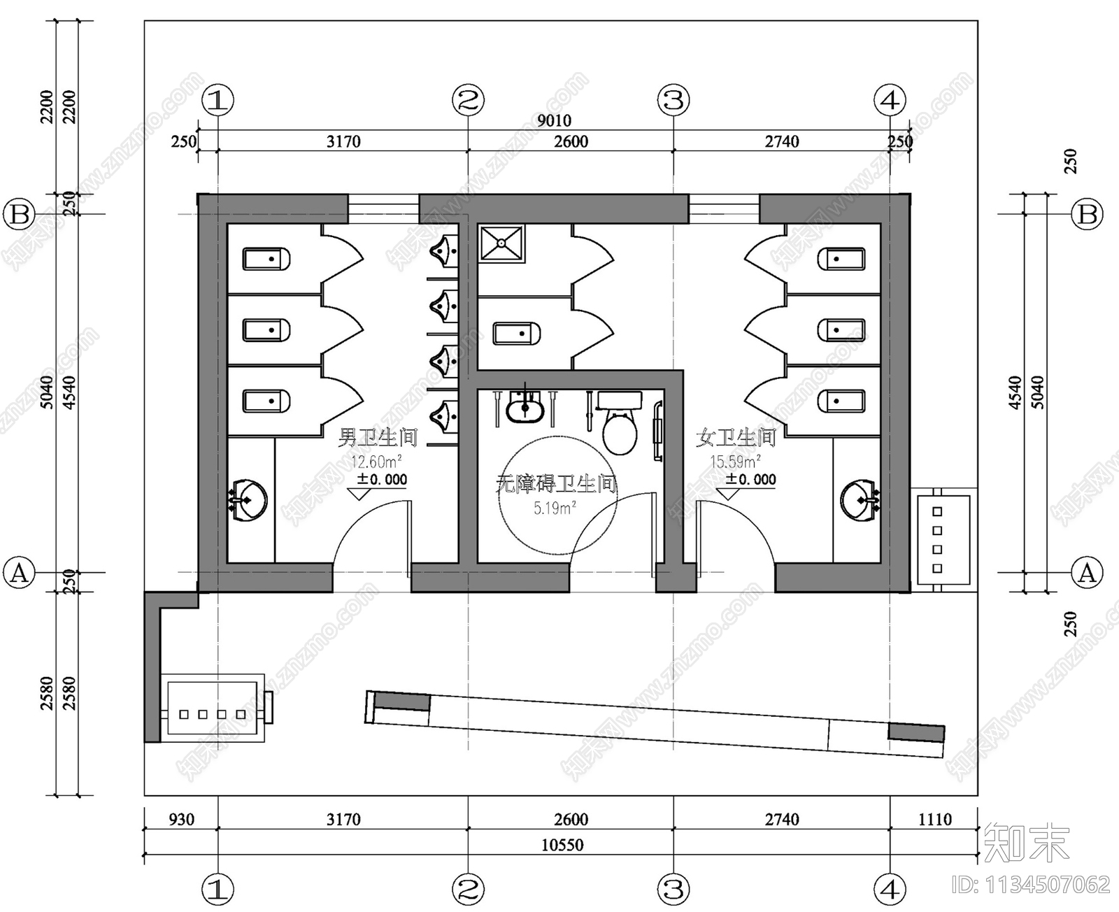 现代乡村公厕SU模型下载【ID:1134507062】