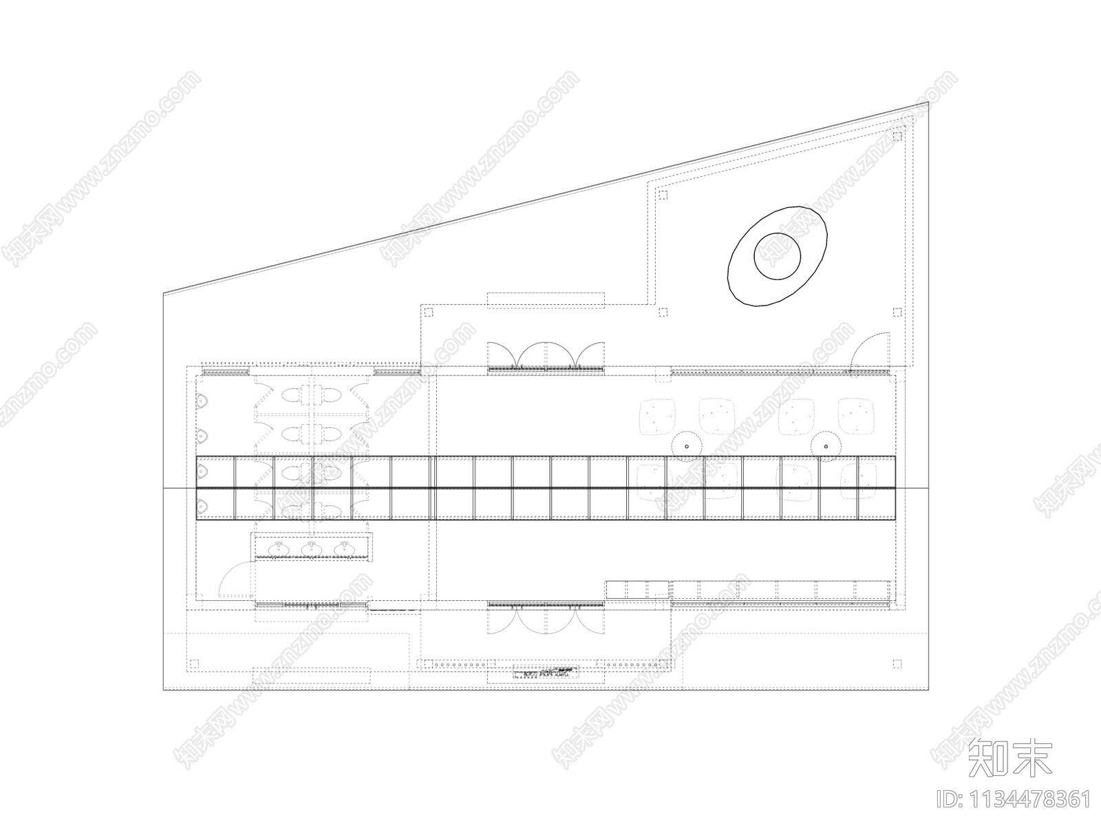 现代美丽乡村驿站SU模型下载【ID:1134478361】