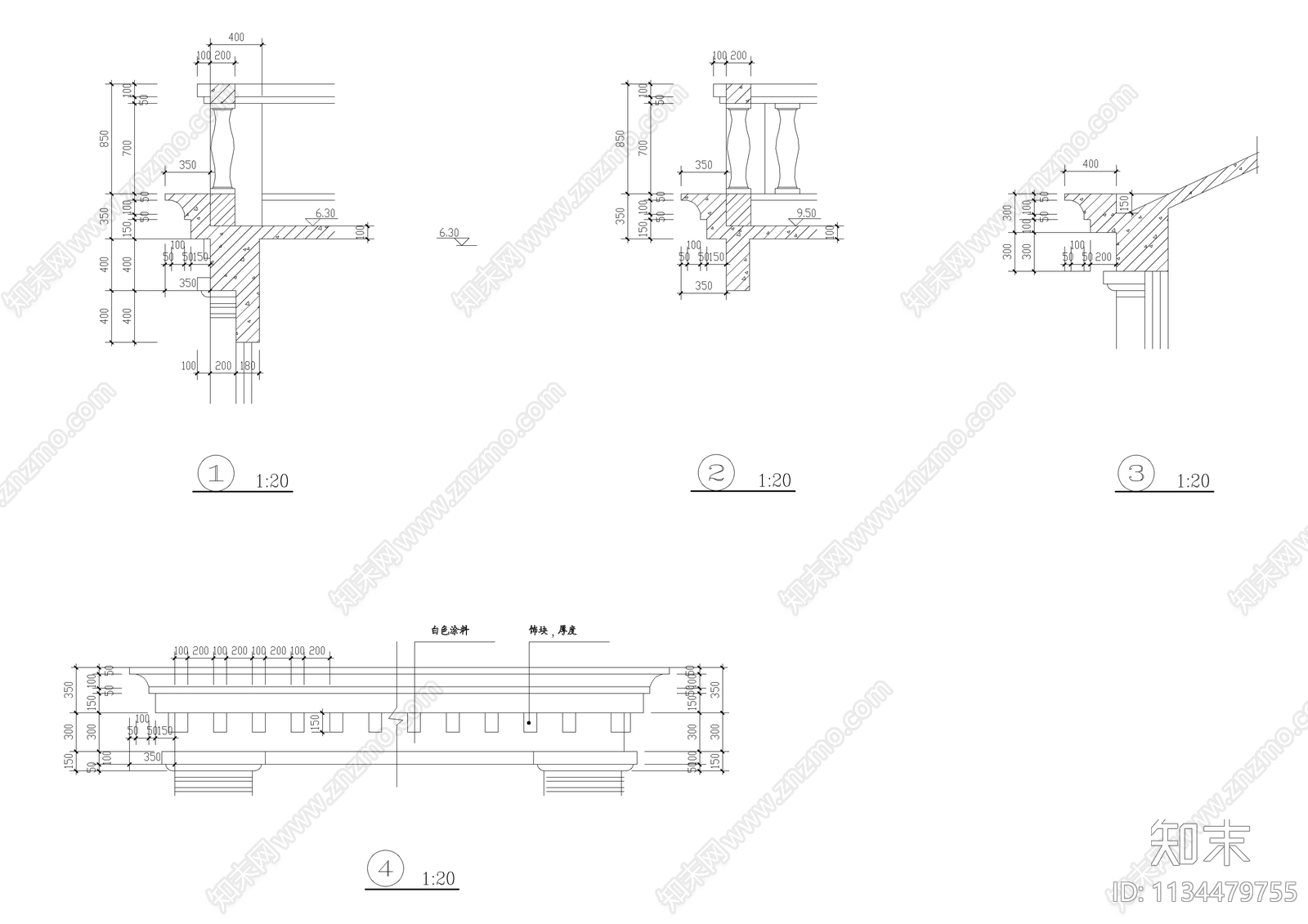 大型欧式别墅全套建筑图cad施工图下载【ID:1134479755】